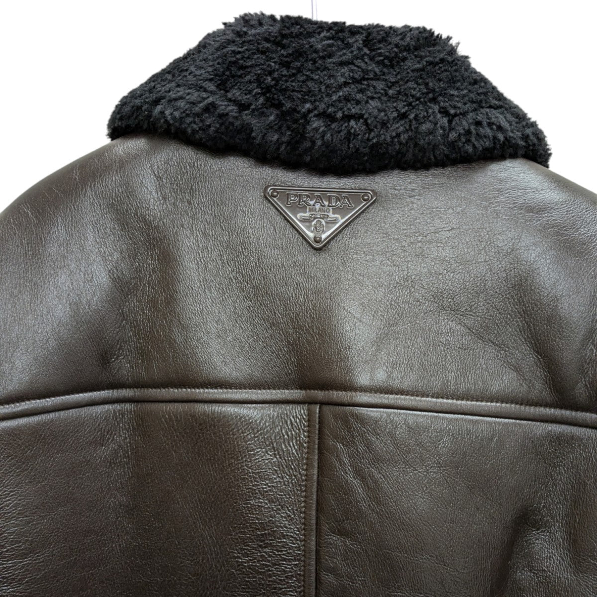 PRADA(プラダ) ムートンレザージャケット 58A126 ブラウン