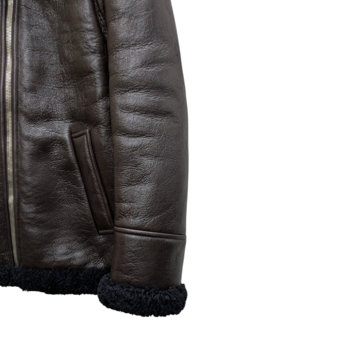 PRADA(プラダ) ムートンレザージャケット 58A126 ブラウン