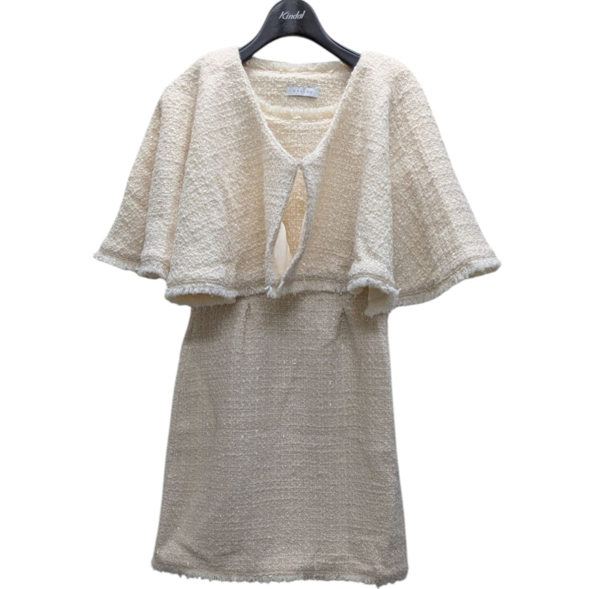 Tweed Cape Sleeveless Dress ツウィードケープドレス