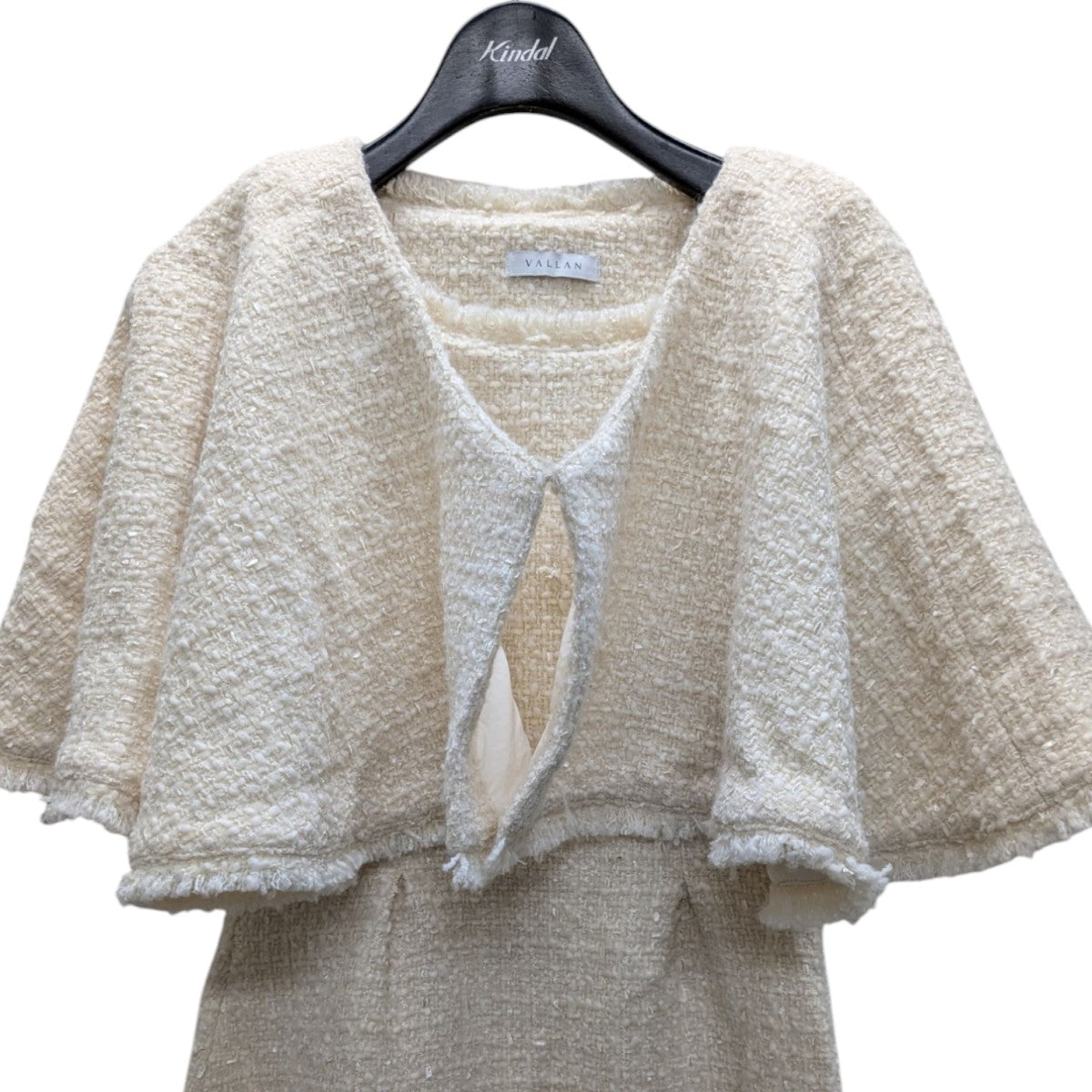 Tweed Cape Sleeveless Dress ツウィードケープドレス
