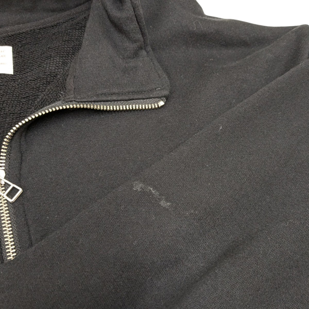 Super Stretch Sweat Fabric Half Zip Pulloverコットンニット1010135
