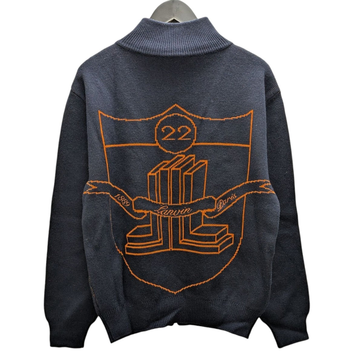 LANVIN ランバン ルカ・オッセンドライバー ニットブルゾン サイズS LANVIN(ランバン) ドライバーズニット ネイビー サイズ M｜【公式