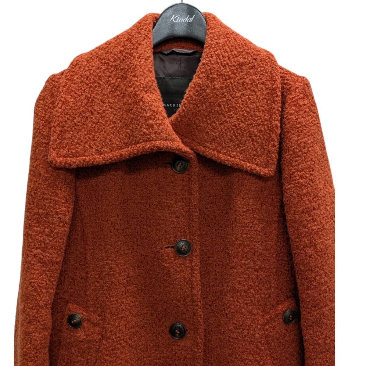 未使用級美品✨ MACKINTOSH   ピーコート　36 ウール　オレンジ エクラ掲載】【ROSLEY/ロズリー】ピュアラムビーバーステン