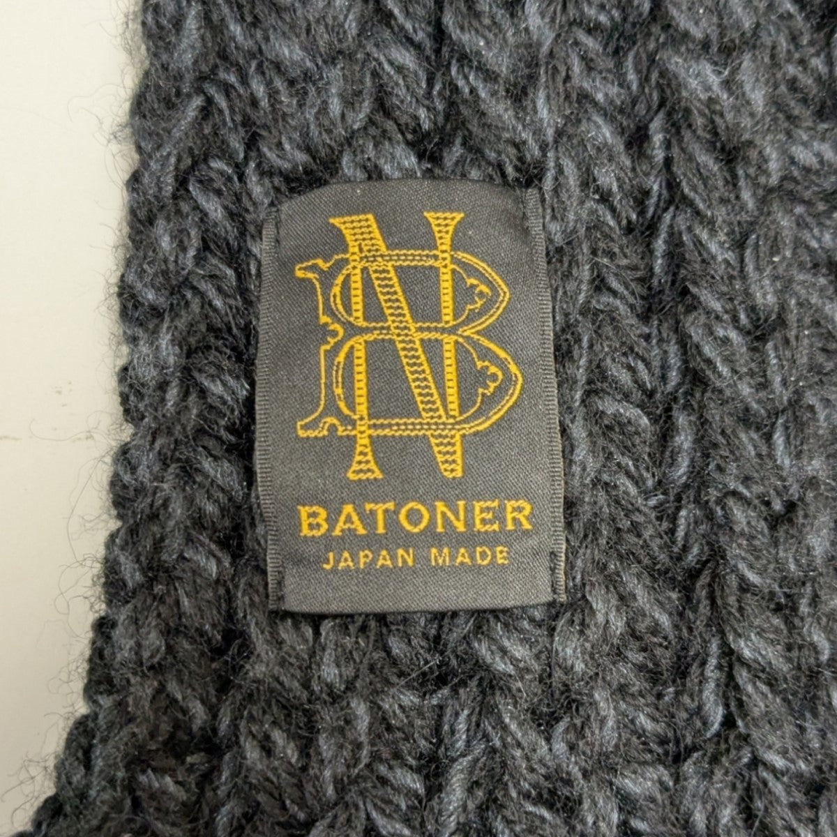 BATONER(バトナー) マフラー ブラック｜【公式】カインドオル