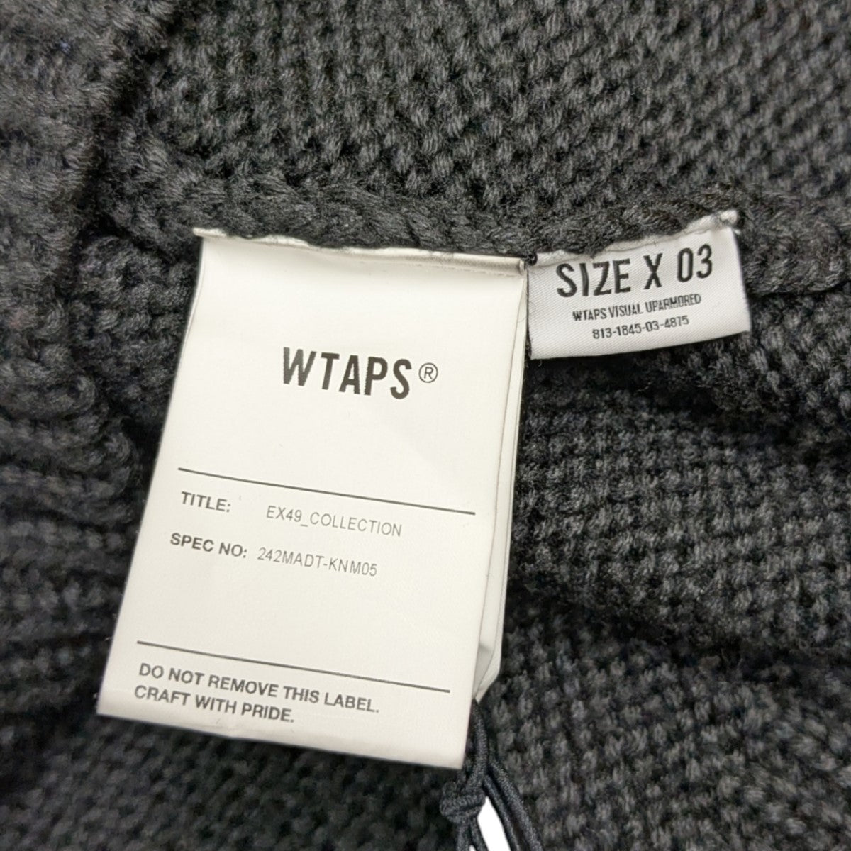 WTAPS(ダブルタップス) バックロゴニット242MADT-KNM05 242MADT-KNM05