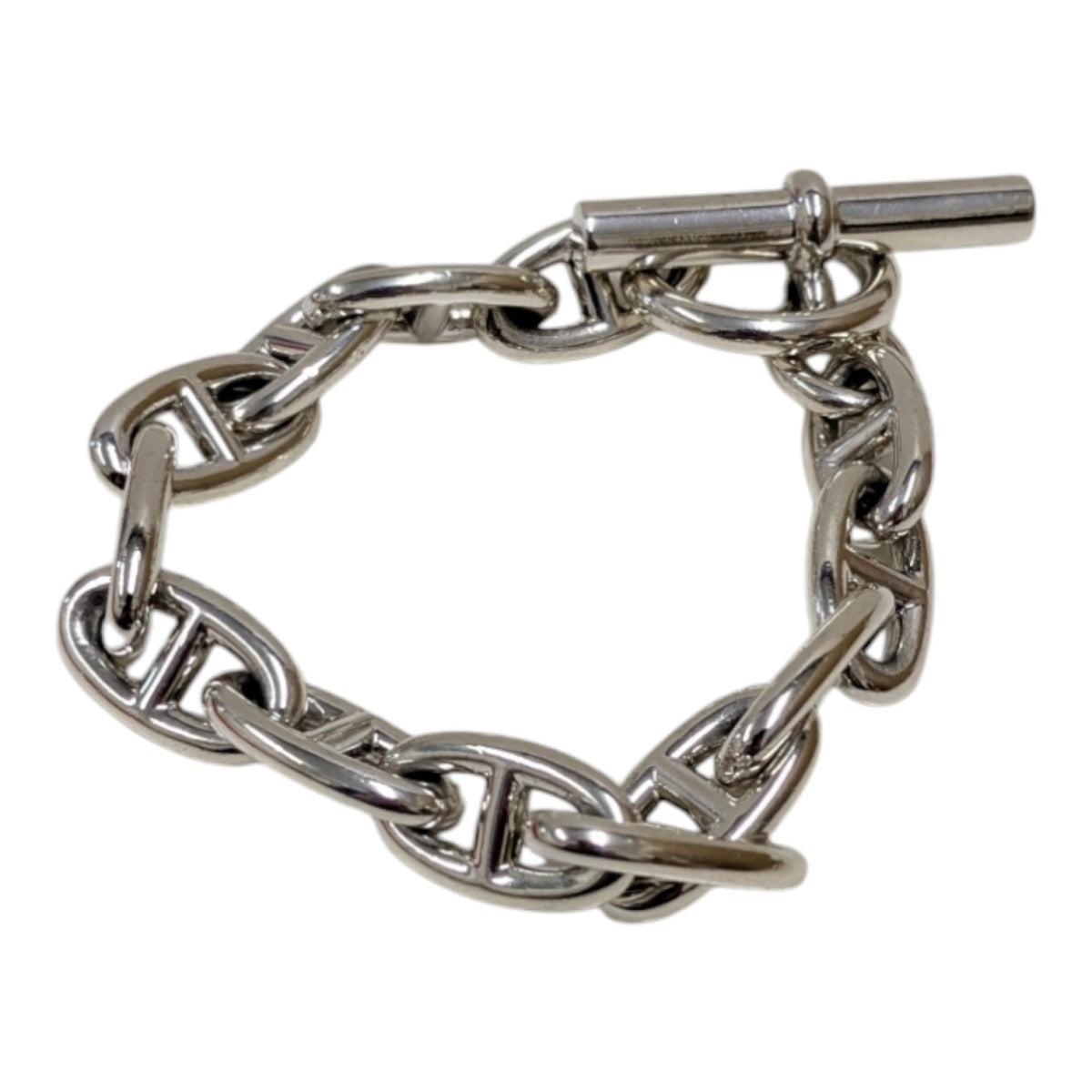 目を奪う高級チェーン【HERMES】シェーヌダンクルブレスレットGM エルメス シェーヌダンクル チェーンブレスレット GMサイズ