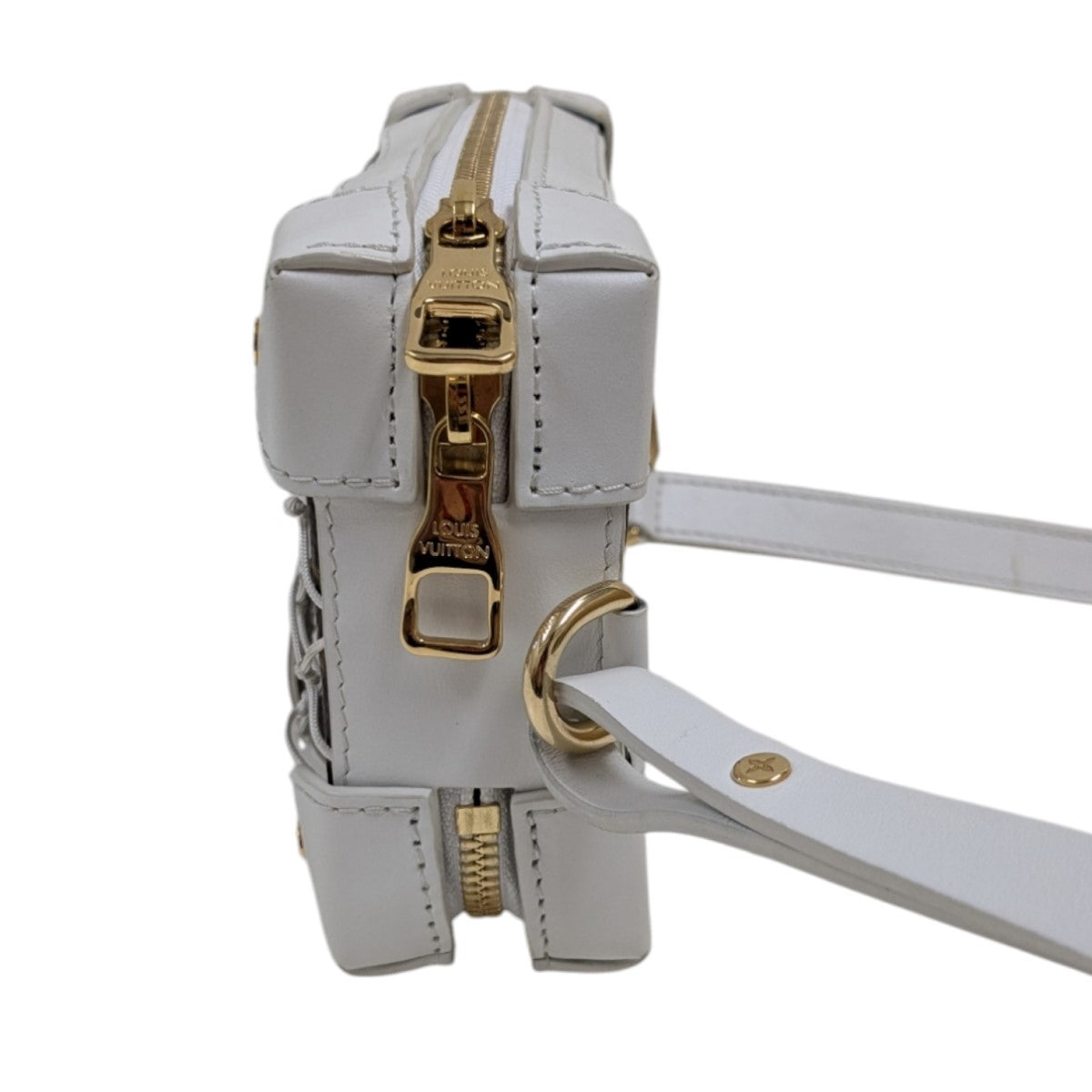 （未使用）ルイヴィトン LOUIS VUITTON ソフトトランクフォーンボックス モノグラム 白レザー  LV NBA M80102 8060 LOUIS VUITTON（ルイ・ヴィトン） （未使用）ルイヴィトン ソフト