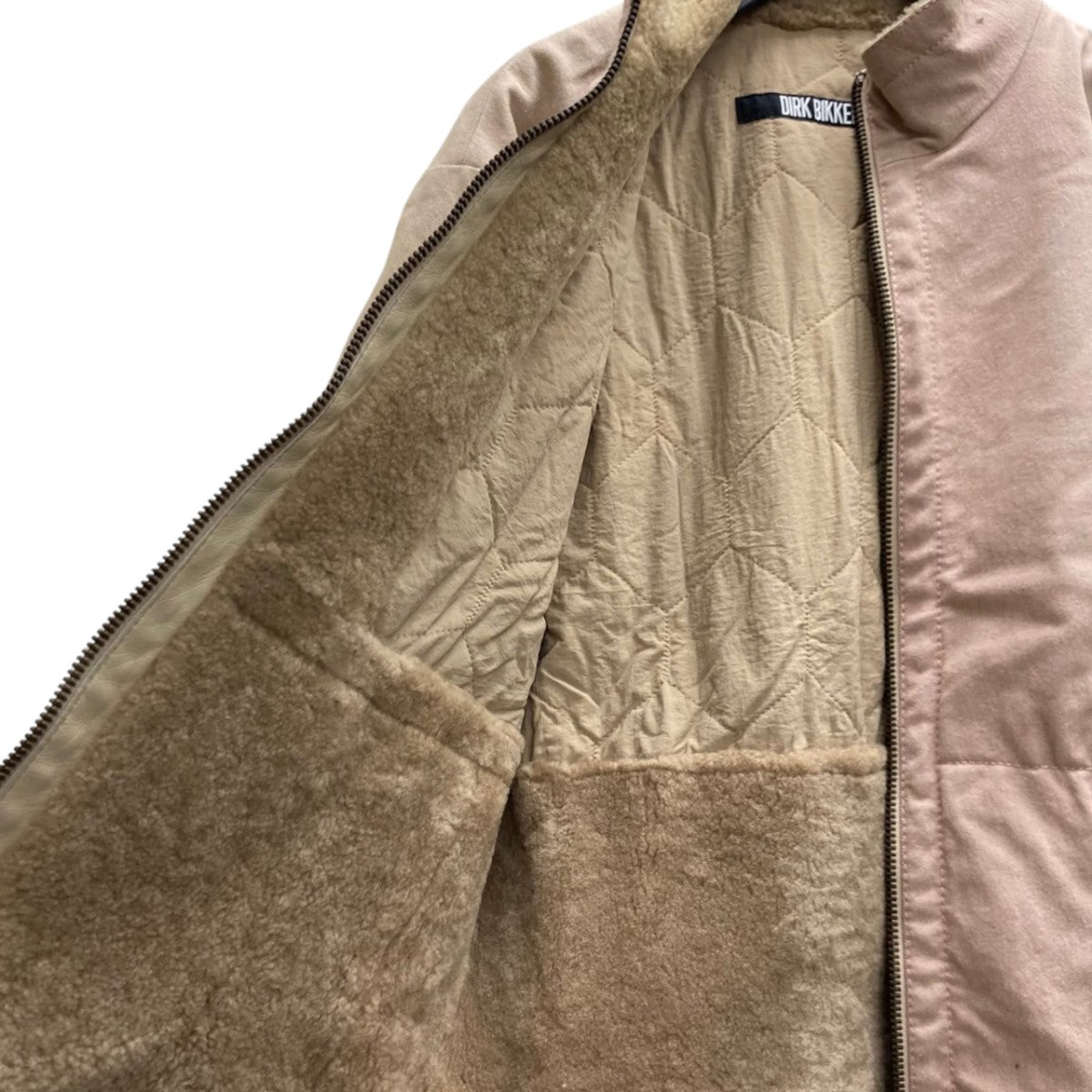 DIRK BIKKEMBERGS ムートンジップジャケット 古着・中古-7枚目のアイテム画像