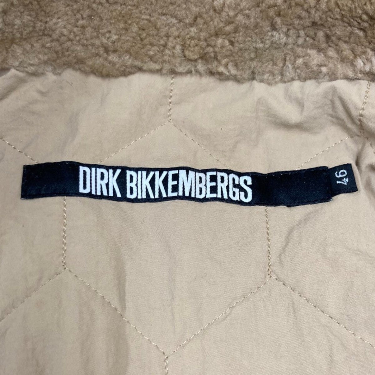 DIRK BIKKEMBERGS ムートンジップジャケット 古着・中古-8枚目のアイテム画像