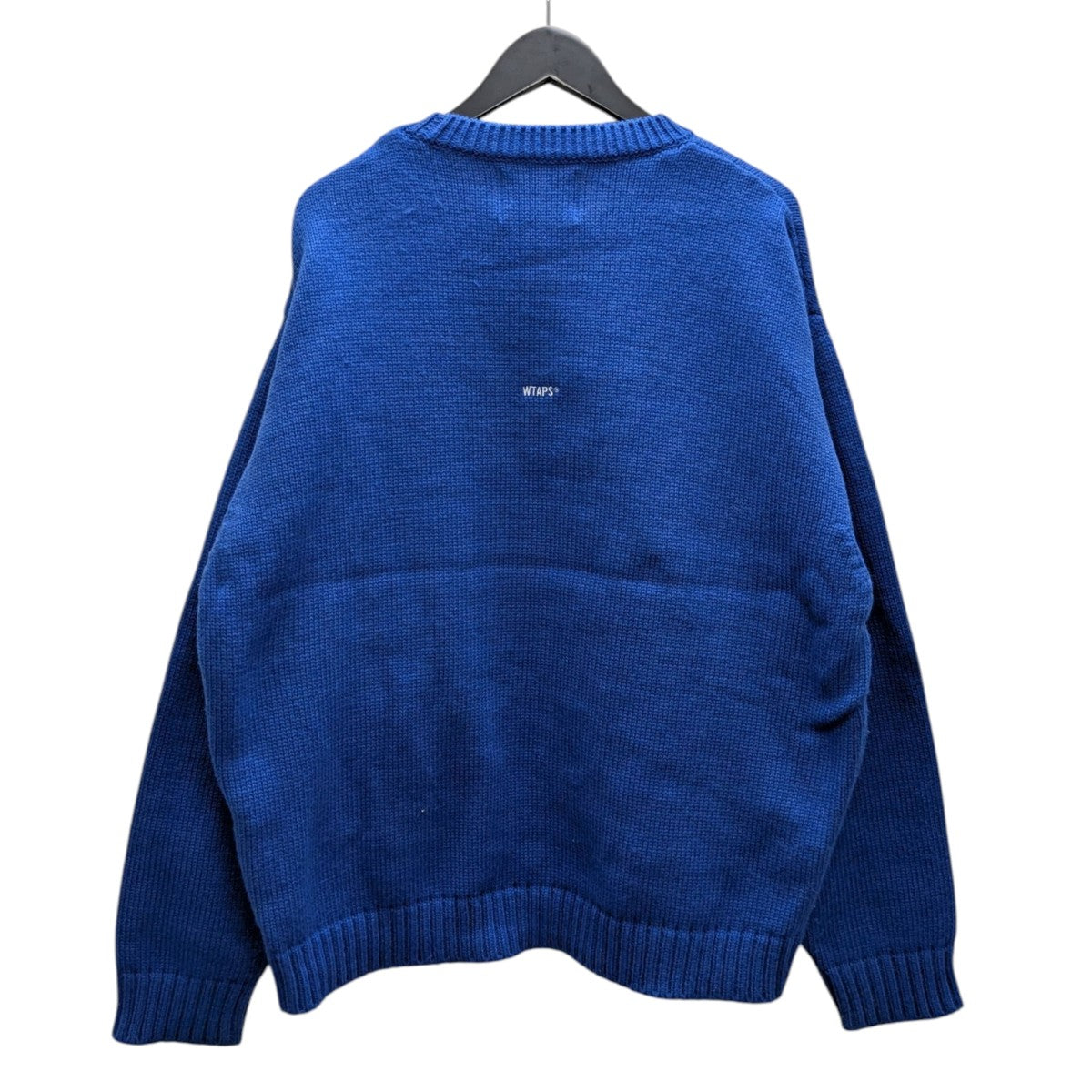 WTAPS ブルー カーディガン 24aw WTAPS(ダブルタップス) 24AWSIGN SWEATER POLYニット242MADT-KNM04