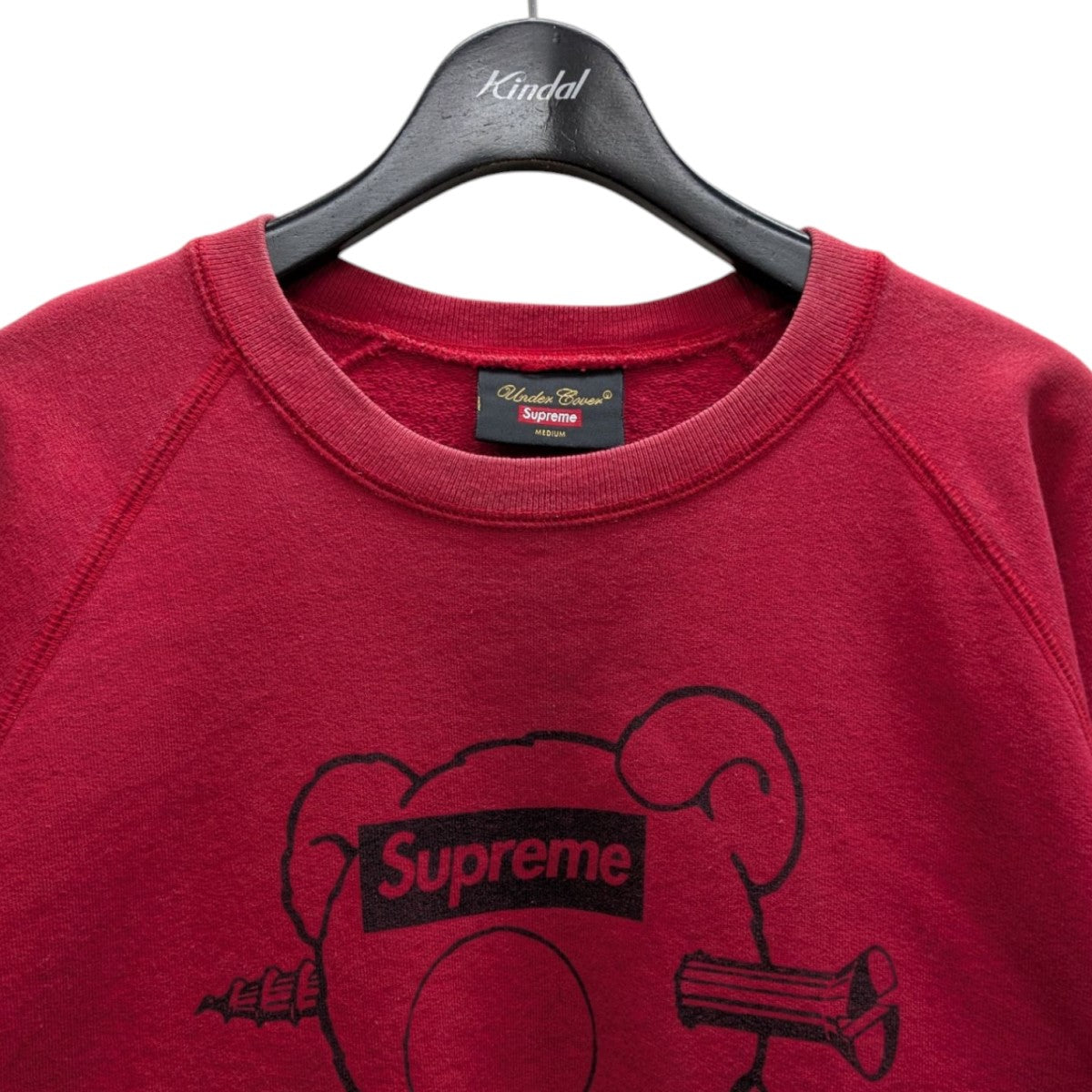Supreme×UNDERCOVER 15SS Bear Box Logo Crewneck Sweatshirt レッド