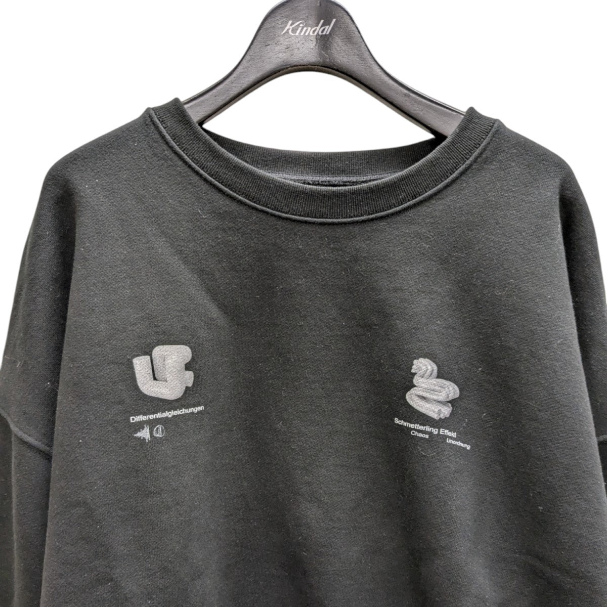 GADID ANONIEM(ガディッドアノニム) クルーネックスウェット ブラック