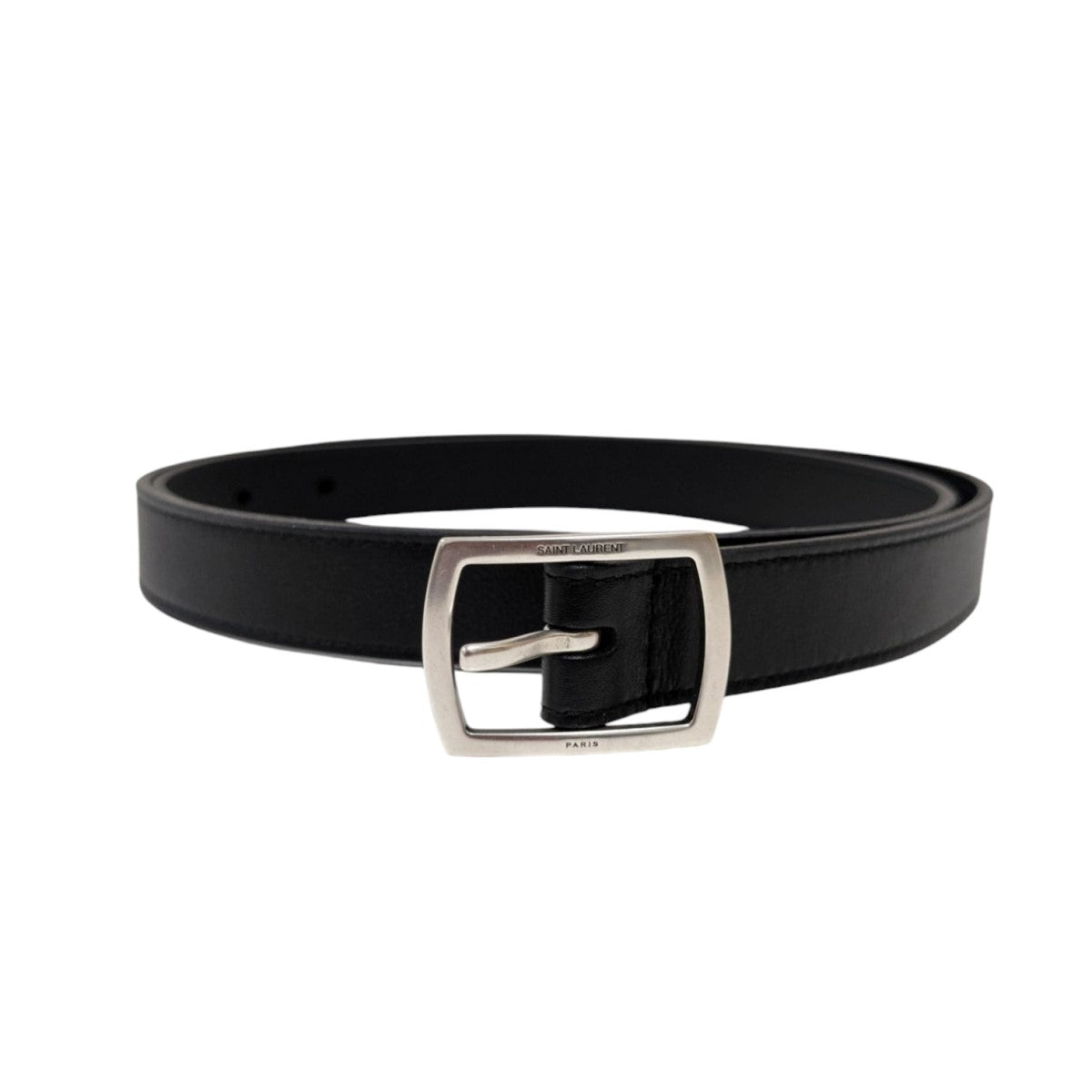saintlaurentparis 3連バックルレザーナローベルト 3連バックルレザーナローベルト | SAINT LAURENT PARIS - 小物