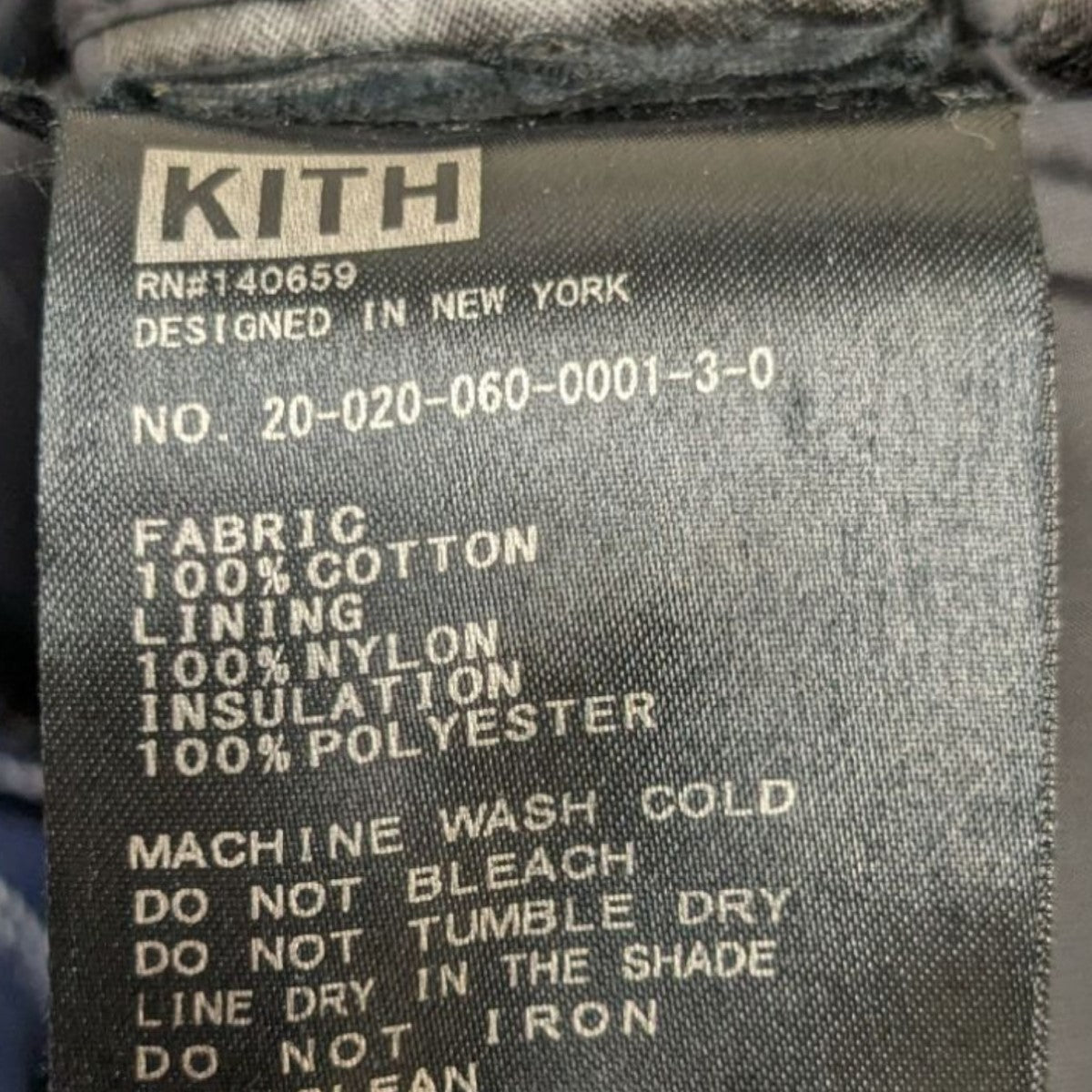 KITH(キス) チェックダウン ジャケット 20-020-060-0001-3-0 ブルー