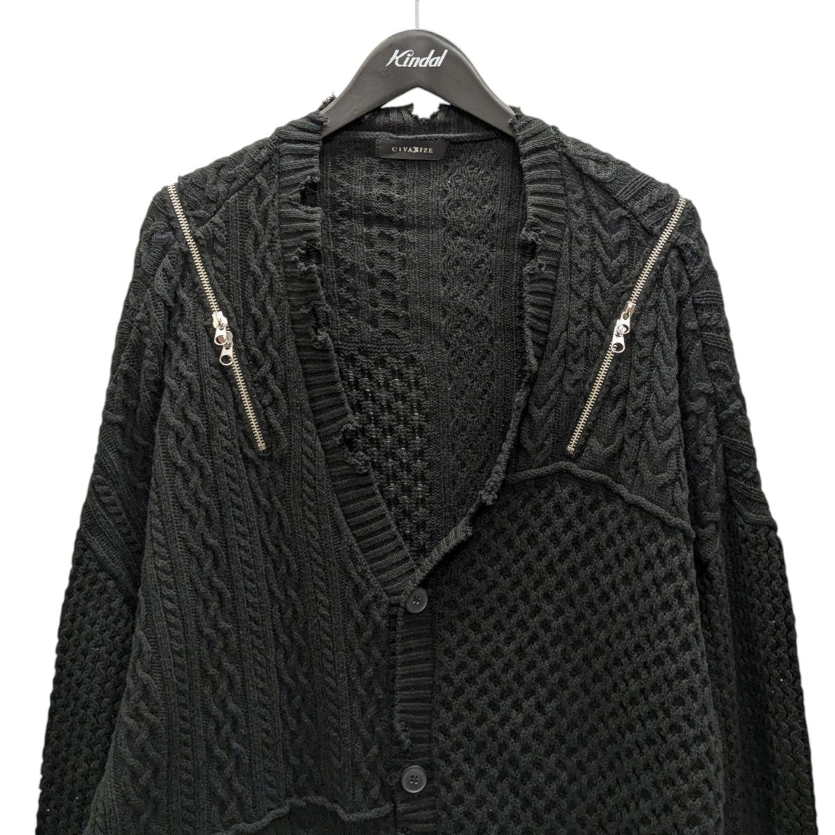 CIVARIZE(シヴァーライズ) ショルダーZIP切り替えクラッシュ