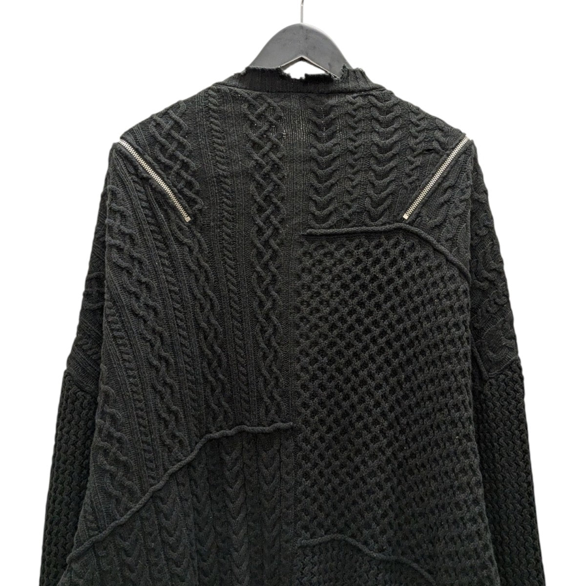 CIVARIZE(シヴァーライズ) ショルダーZIP切り替えクラッシュニット