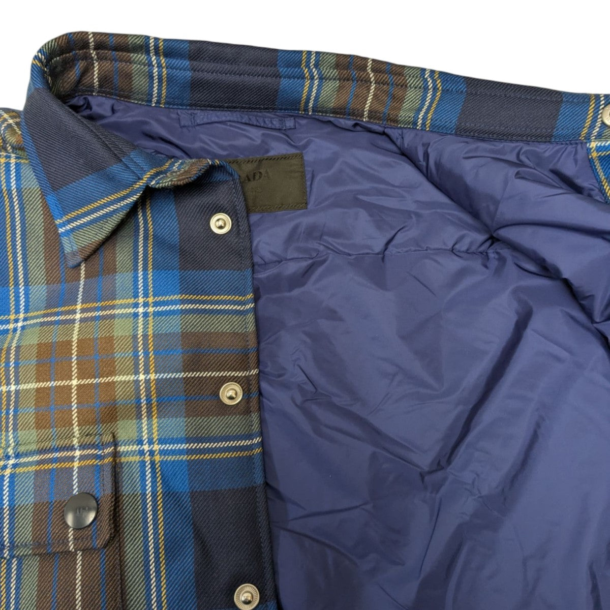 PRADA(プラダ) 21AW Wool Blend Shirt ウールブレンド トライアングル 