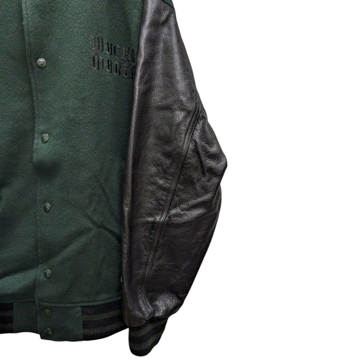 WACKO MARIA(ワコマリア) 23SSLEATHER VARSITY JACKET -TYPE 3-袖