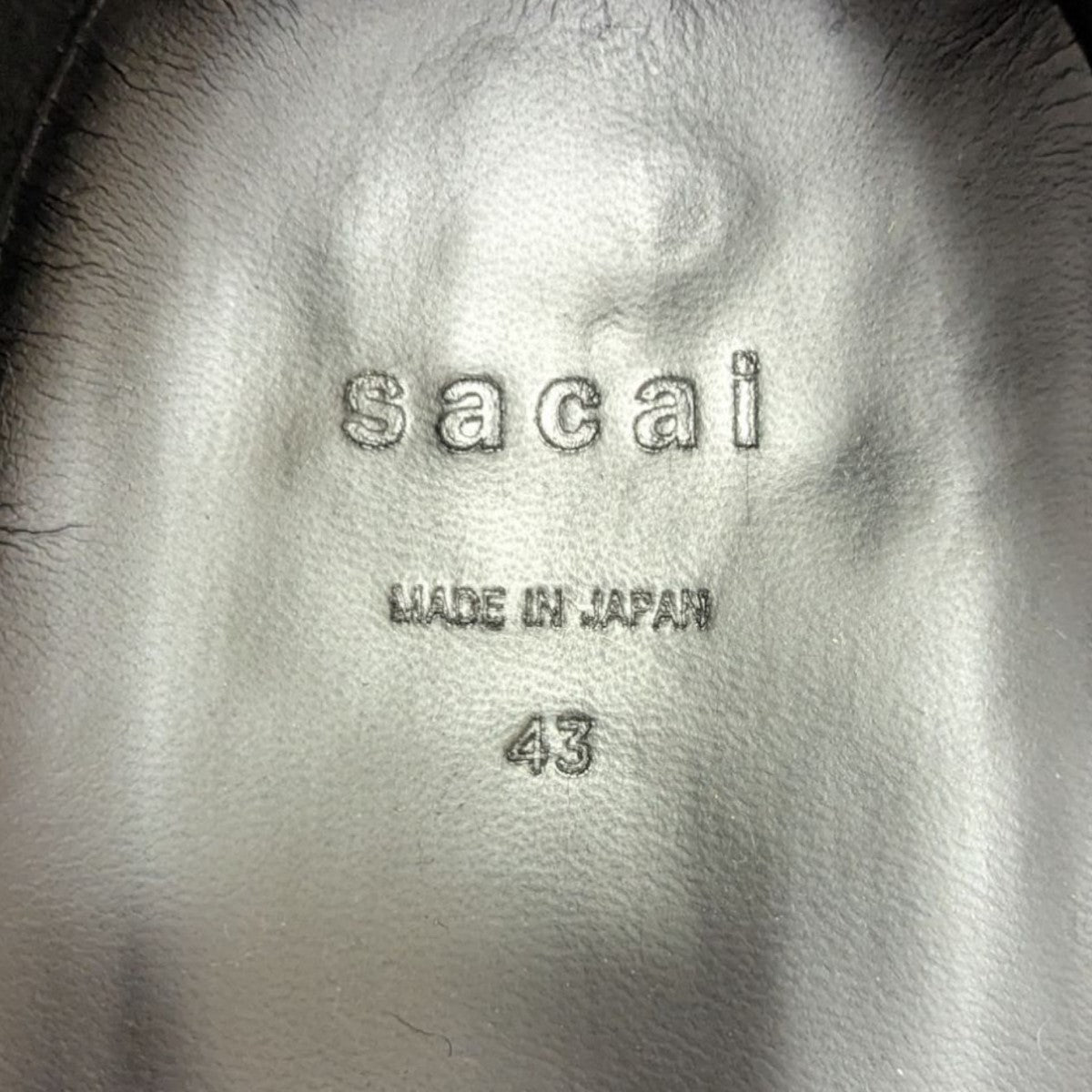 sacai(サカイ) 25SS Boat Shoes 25-03698M ブラック サイズ 43