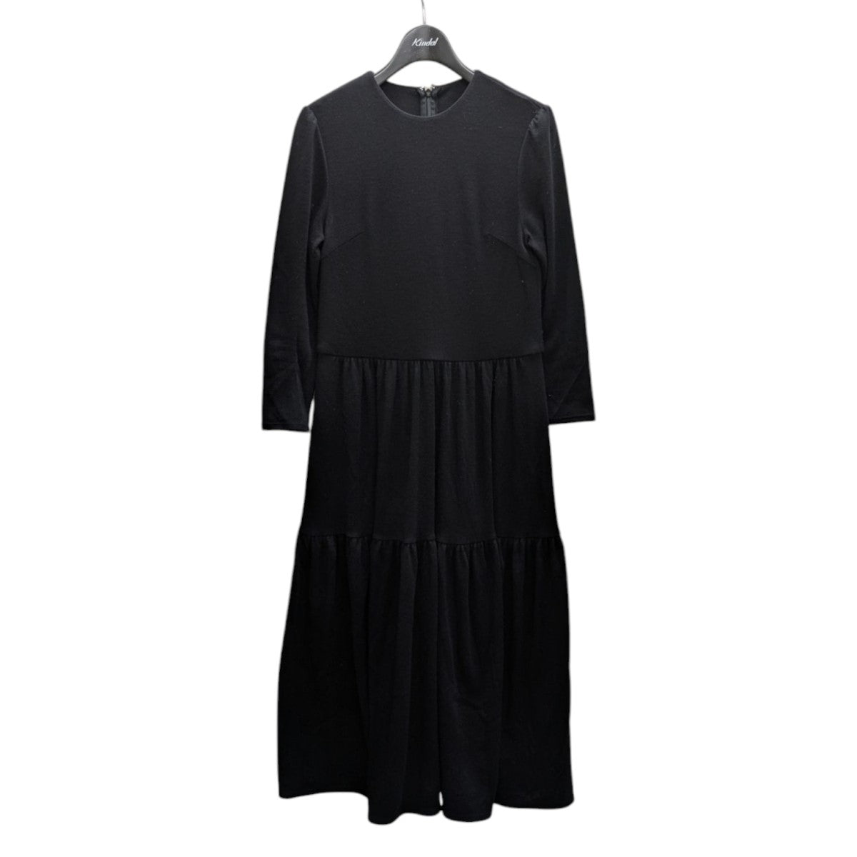 WEEKEND TIERED DRESSウールジャージマキシ丈ワンピースBD2421-2K-22