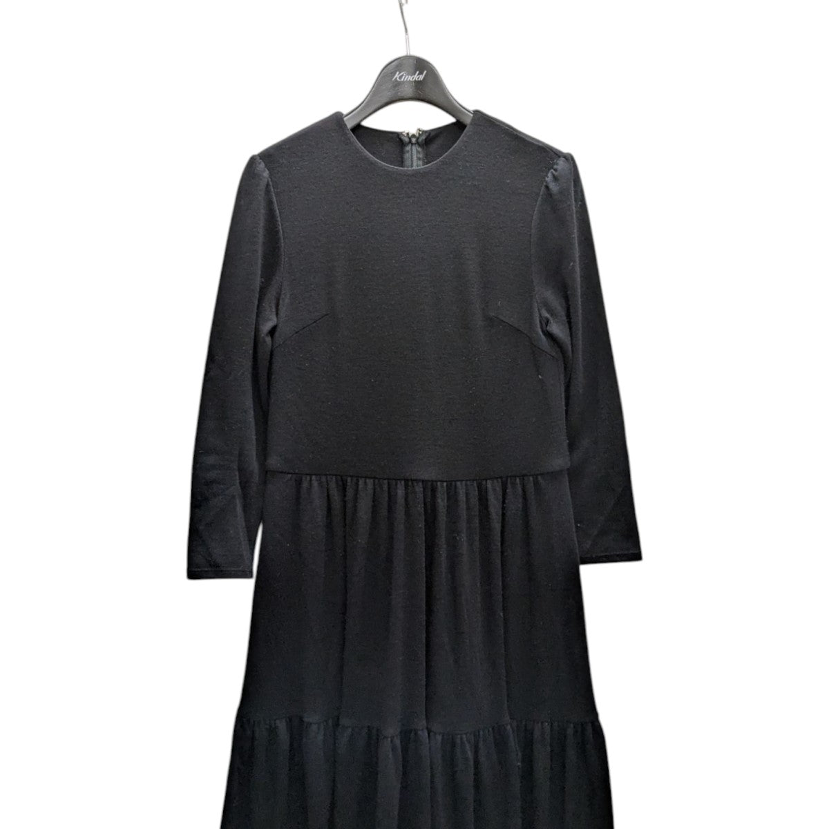WEEKEND TIERED DRESSウールジャージマキシ丈ワンピースBD2421-2K-22