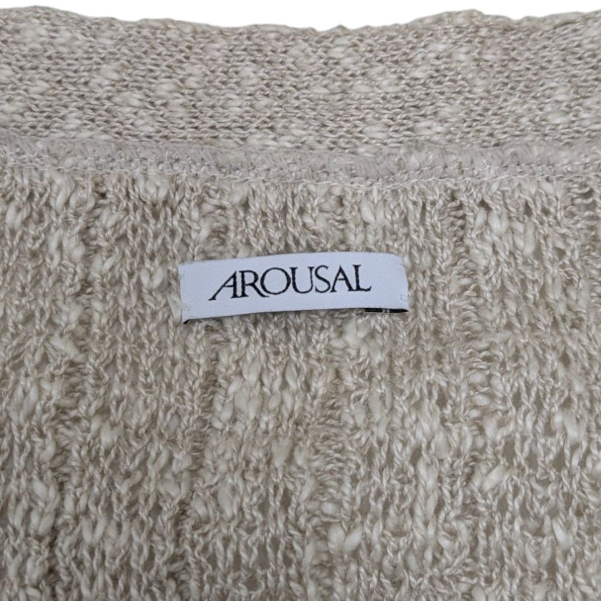 AROUSAL(アローサル) ネップカーディガン23FW-KT02 23FW-KT02 ベージュ