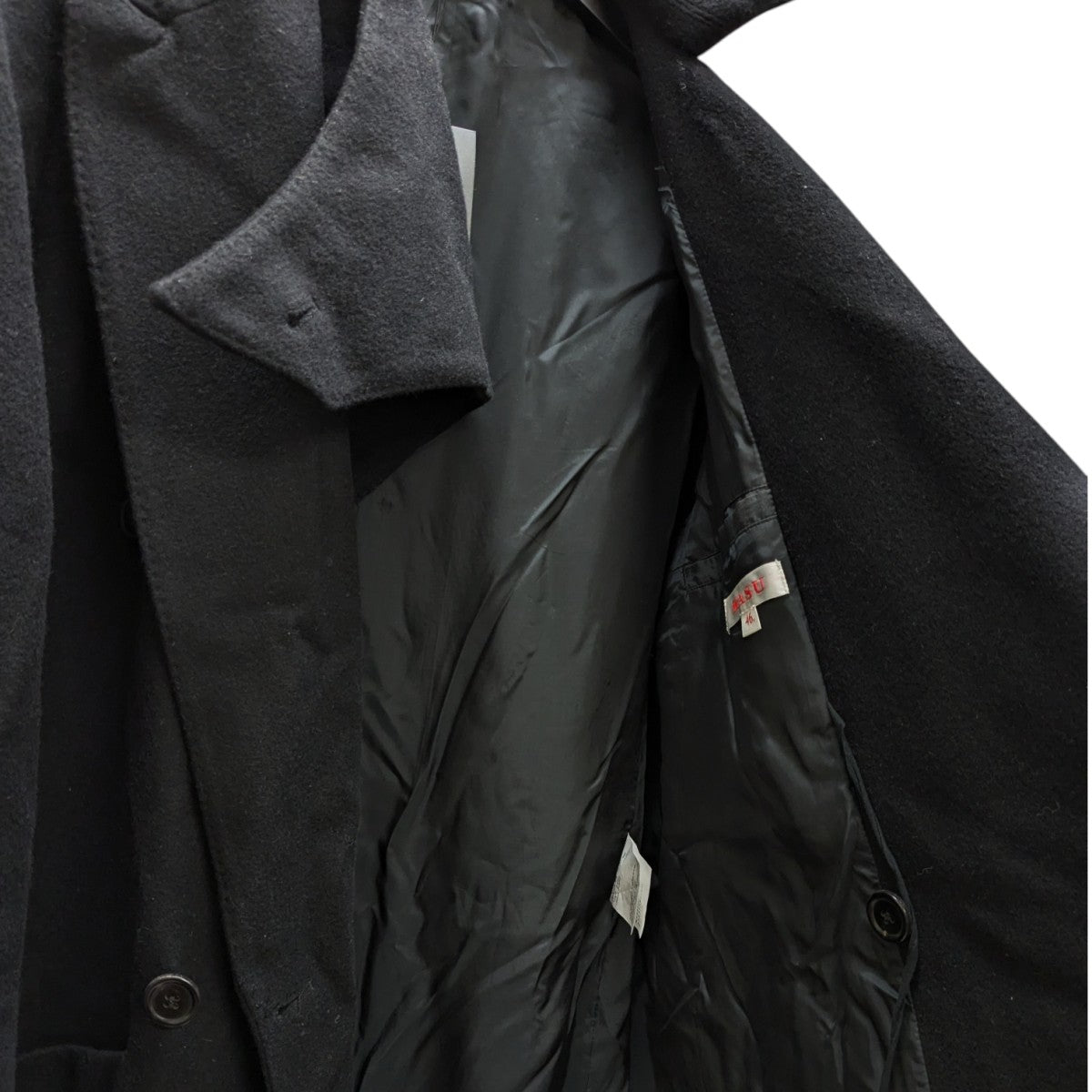 MASU 24AWBAT COLLAR OVER COATウールコート 古着・中古-5枚目のアイテム画像