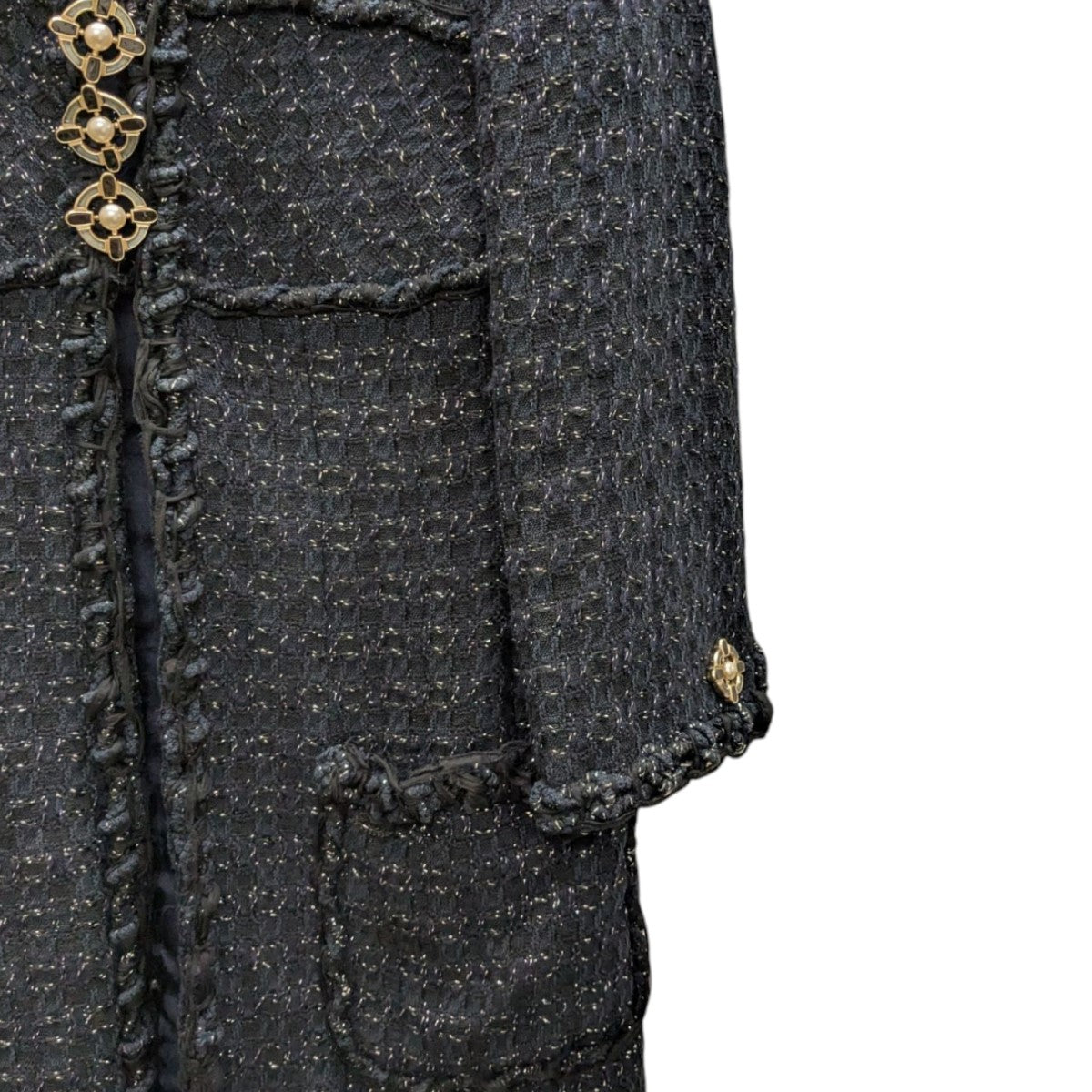 CHANEL ツイードジャケットP31330V21079 古着・中古-5枚目のアイテム画像