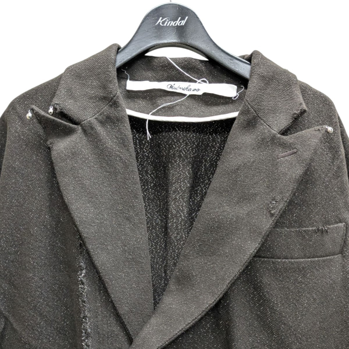 Midorikawa(ミドリカワ) GLITTER NEL DAMAGE COAT テーラード