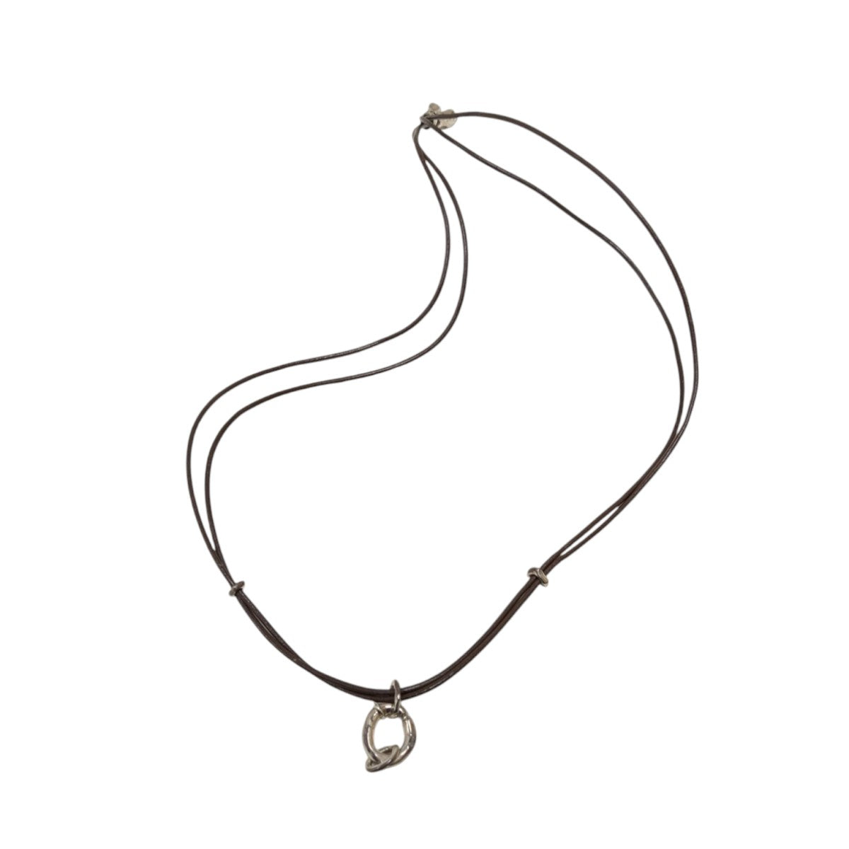 STRONG(STRONG) VOID LEATHER NECKLACE箱レザーネックレス