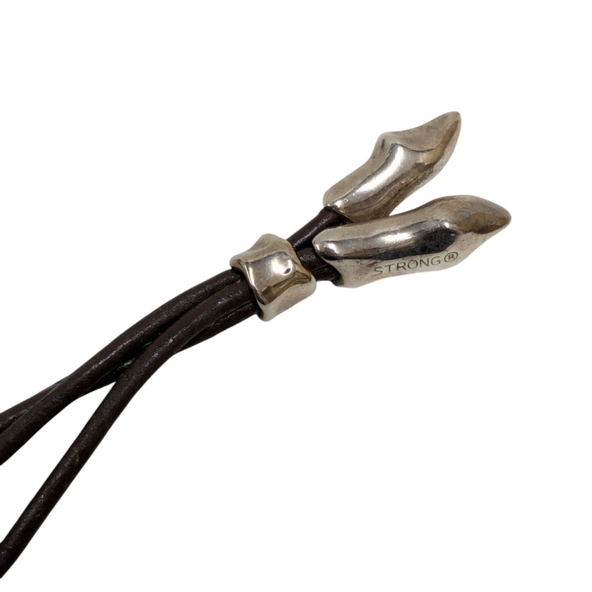 STRONG VOID LEATHER NECKLACE SILVER　箱付き VOID LEATHER NECKLACE – STRONG