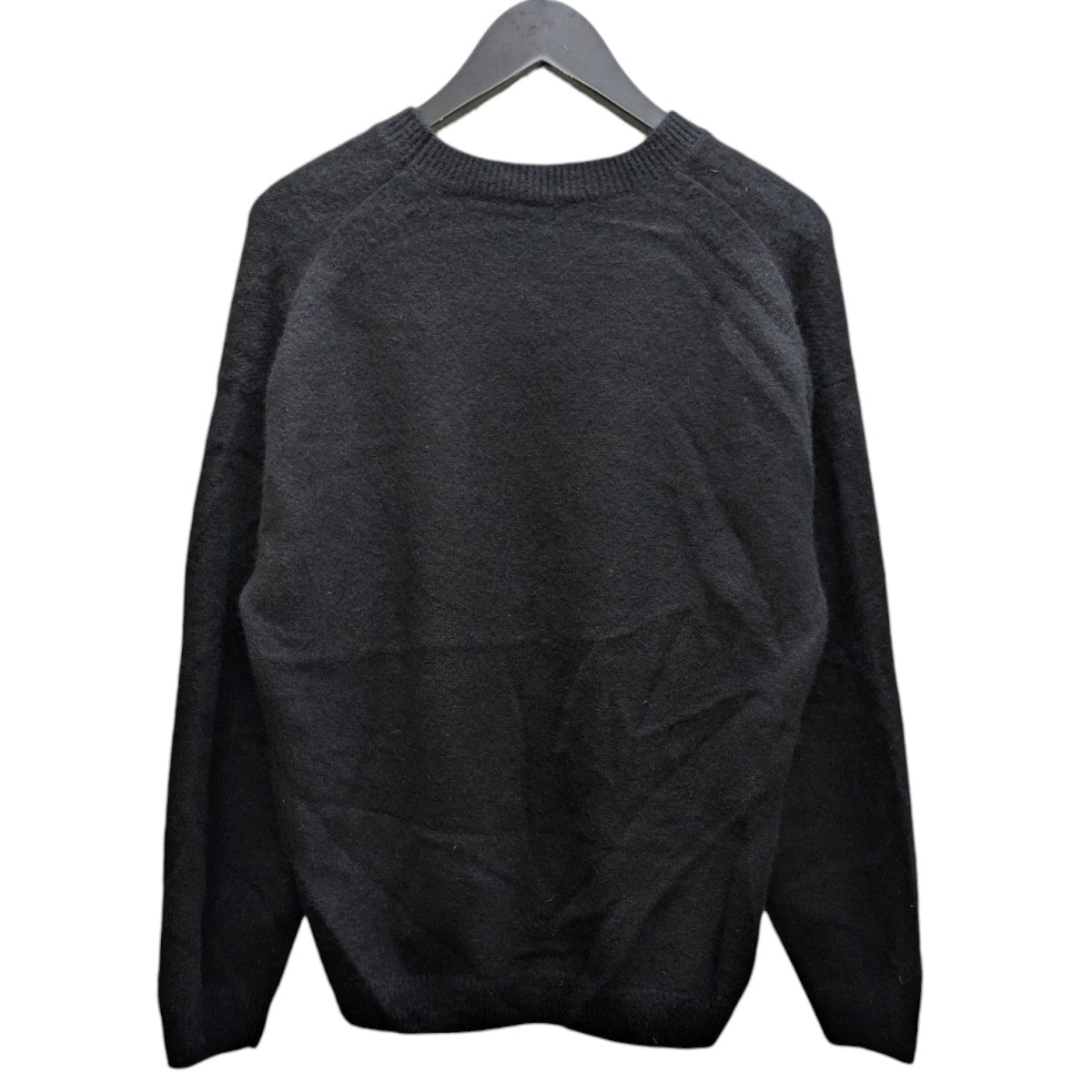 トップス AURALEE BABY CASHMERE BLACK 5 AURALEE women's / BABY CASHMERE KNIT P/O (TOP BLACK