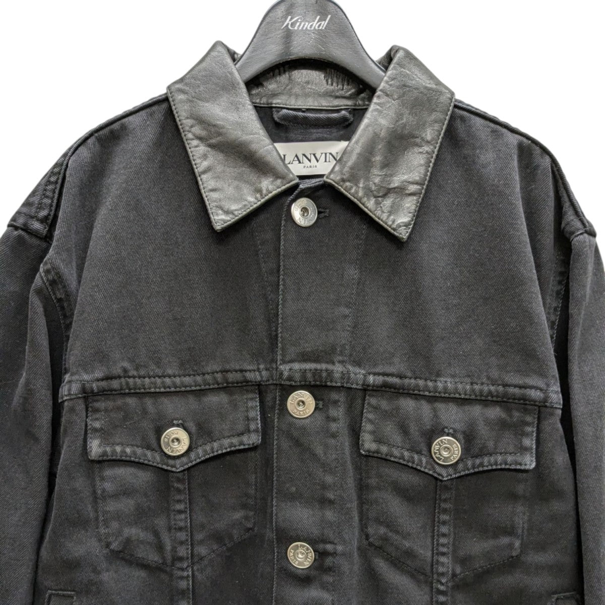 LANVIN デニムジャケット ビッグカラーデニムジャケット | LANVIN en Bleu (Women