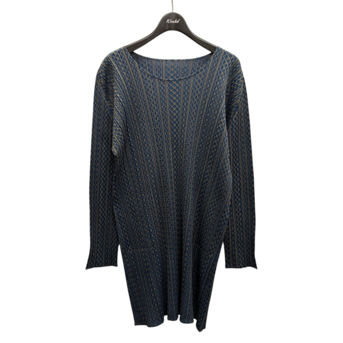PLEATS PLEASE 総柄プリーツワンピースPP33-JT704 古着・中古-1枚目のアイテム画像