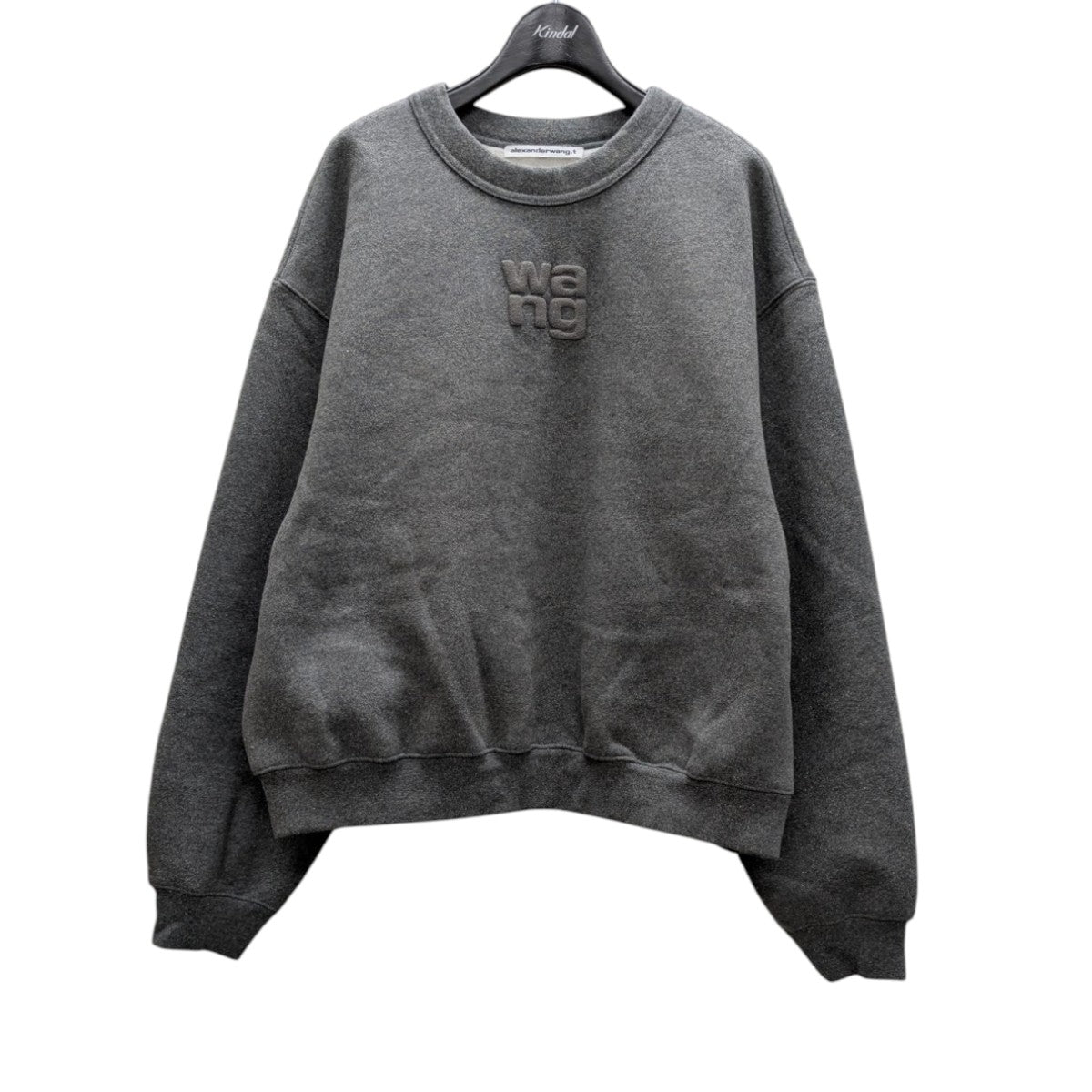 新入荷 ALEXANDER WANG(アレキサンダーワン) 袖ロゴショート丈プル トップス