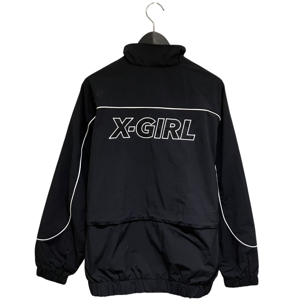 X-girl(エックスガール) CONTRAST PIPNG JACKETナイロン