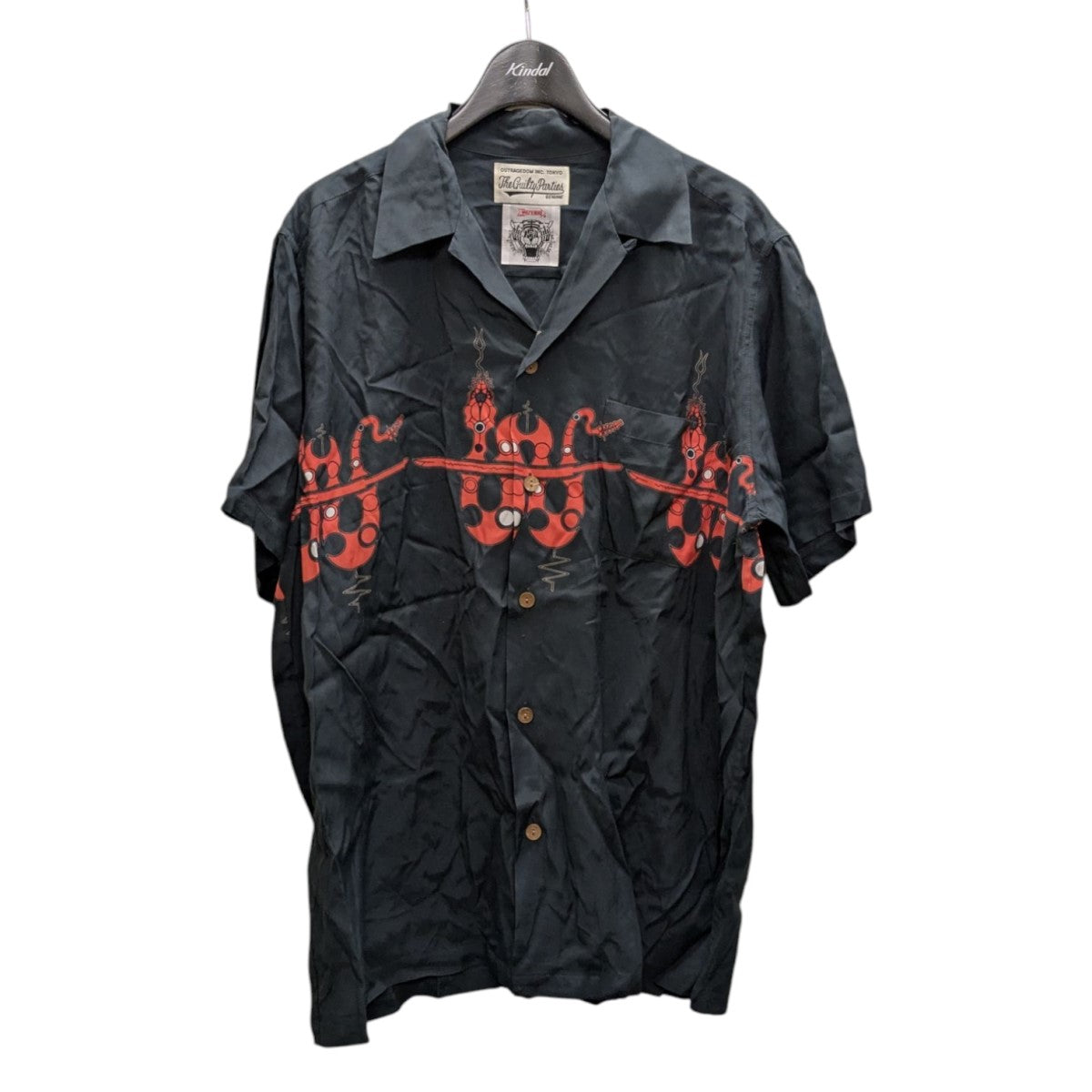 WACKO MARIA×WOLF’S HEAD 半袖ハワイアンシャツ 古着・中古-1枚目のアイテム画像