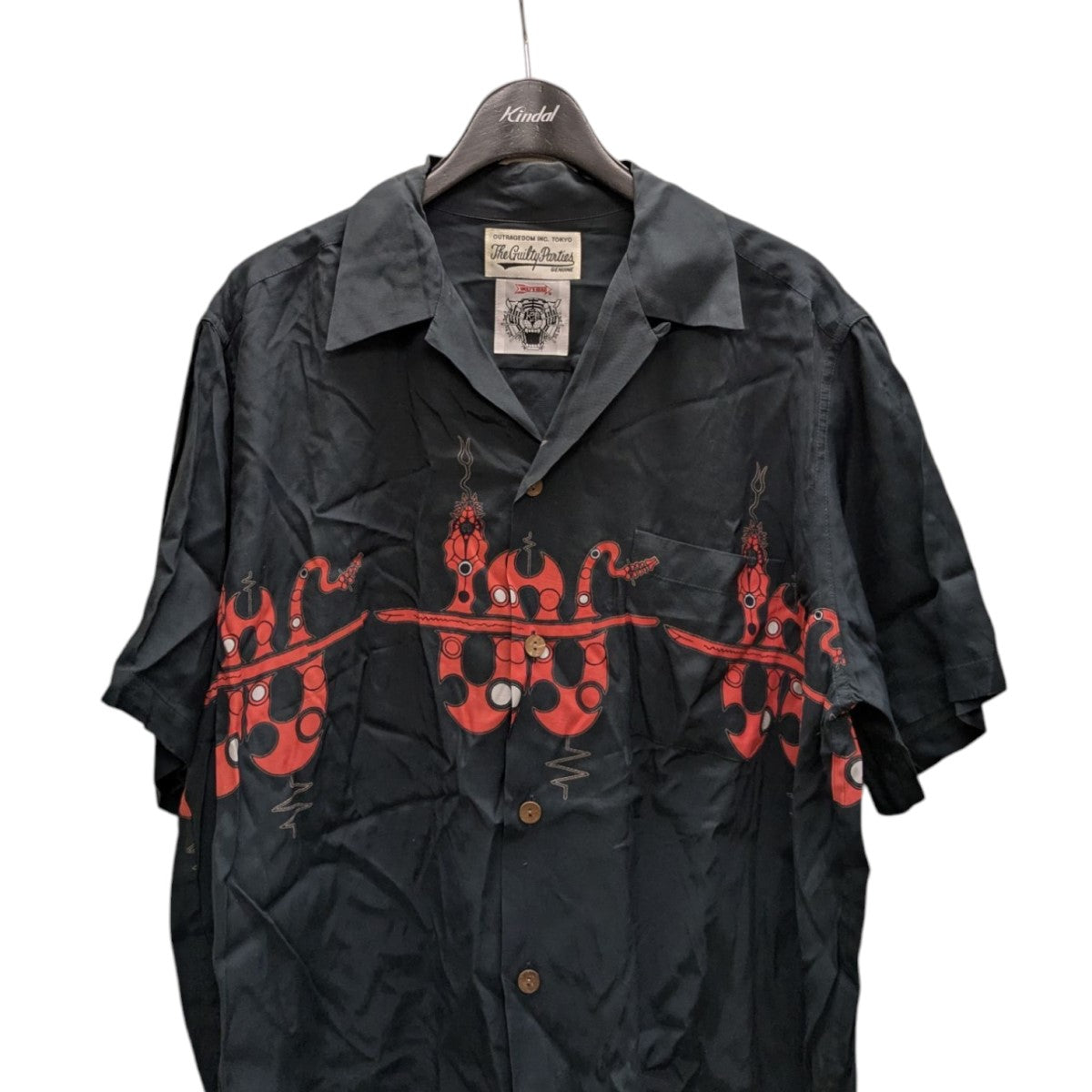 WACKO MARIA×WOLF’S HEAD 半袖ハワイアンシャツ 古着・中古-2枚目のアイテム画像