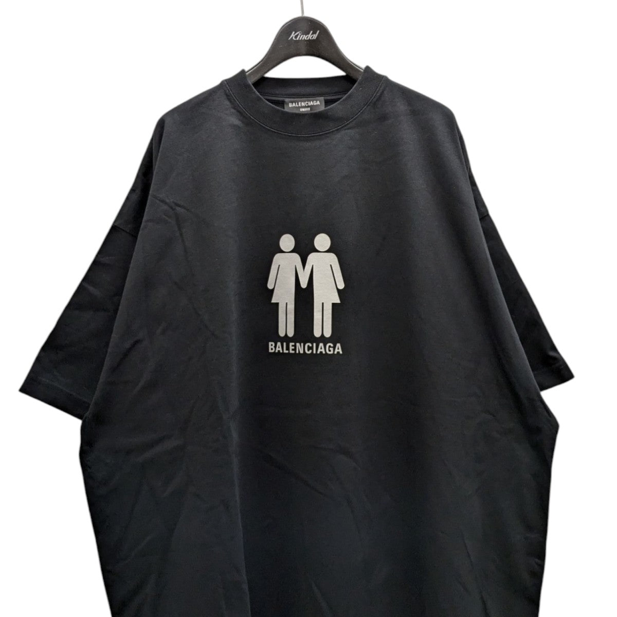BALENCIAGA バレンシア ロゴTシャツ L 極美品 BALENCIAGA(バレンシアガ) ロゴプリントオーバーサイズTシャツ