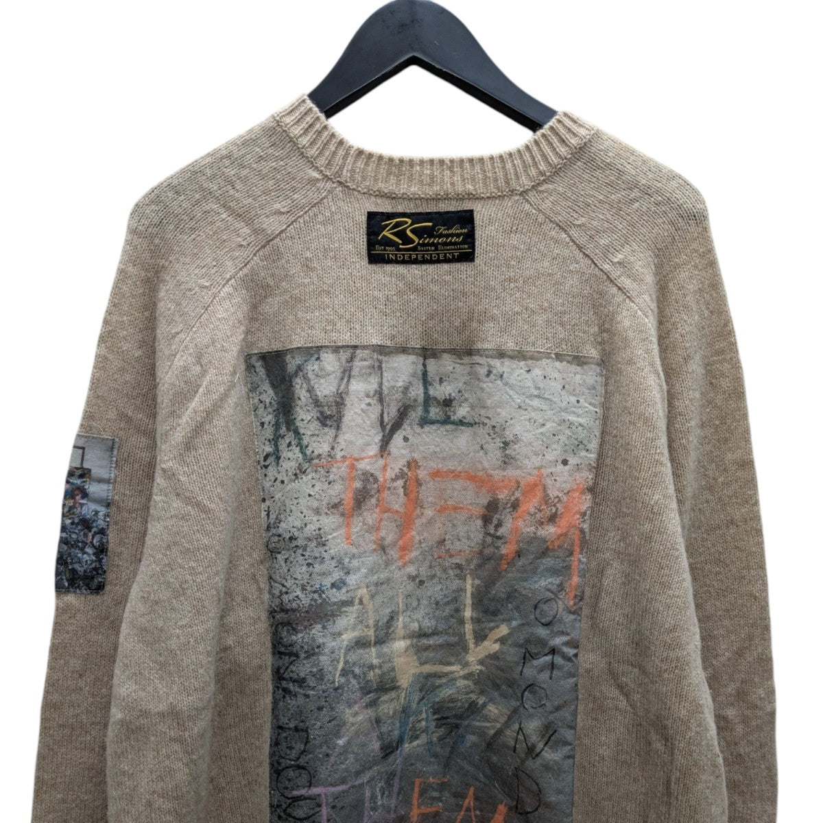 RAF SIMONS×PHILIPPE VANDENBERG ウールニット ベージュ サイズ XS