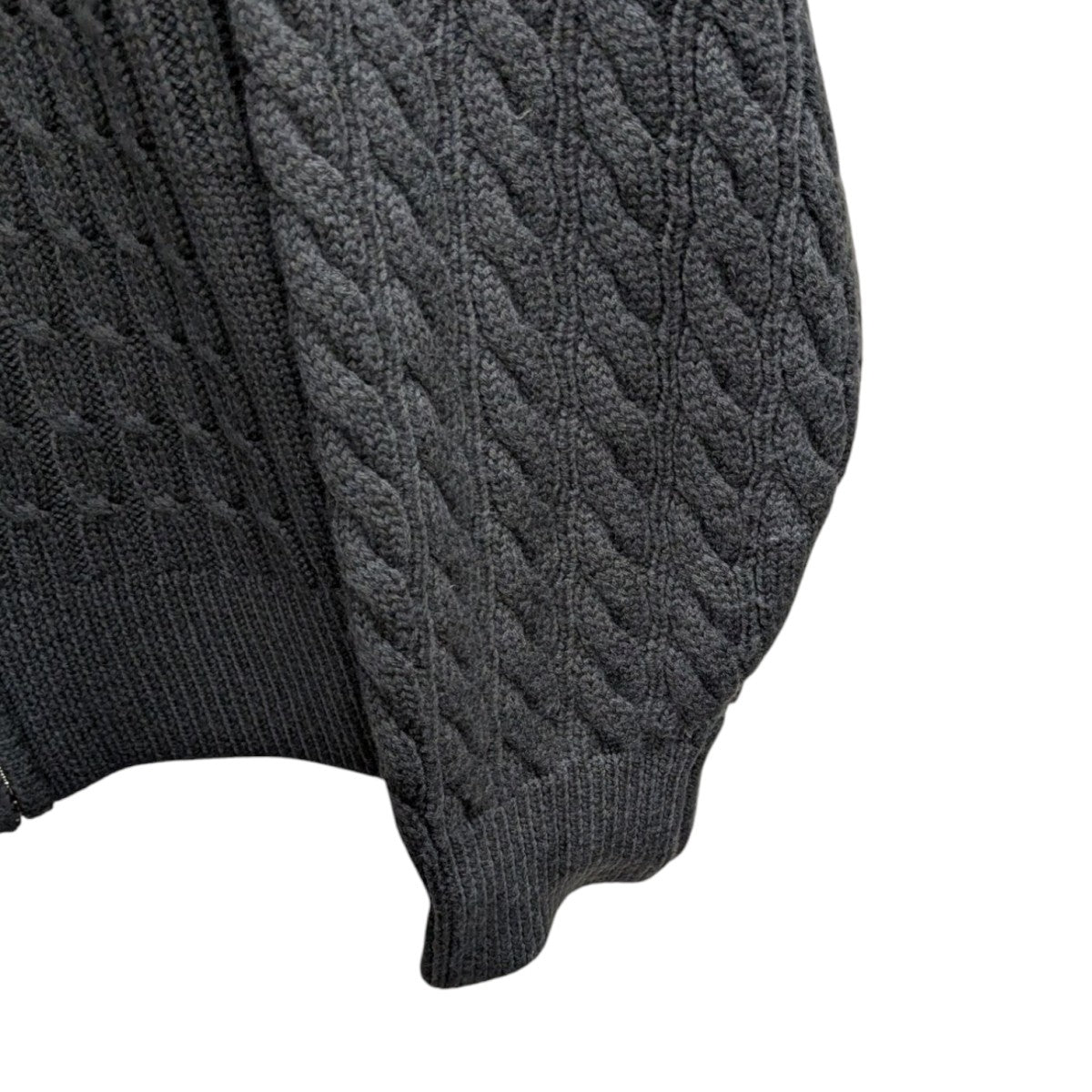 25SSPATCHWORK ZIP KNITジップニット