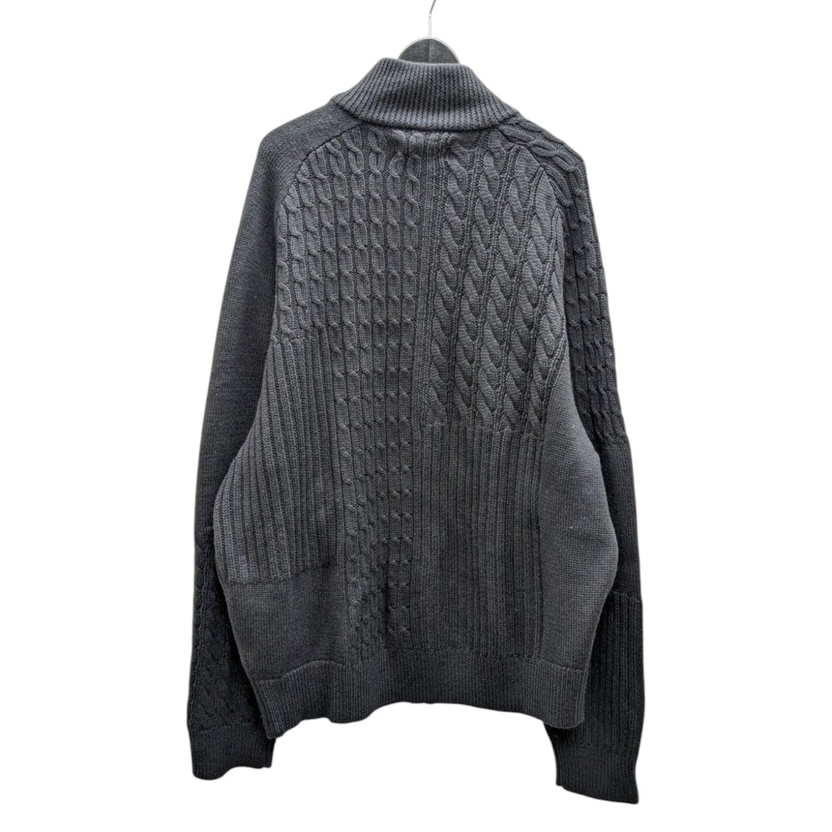 25SSPATCHWORK ZIP KNITジップニット