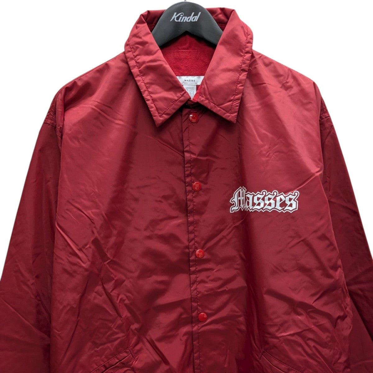 MASSES(マシス) NYLON JACKET CROWコーチジャケット レッド サイズ L