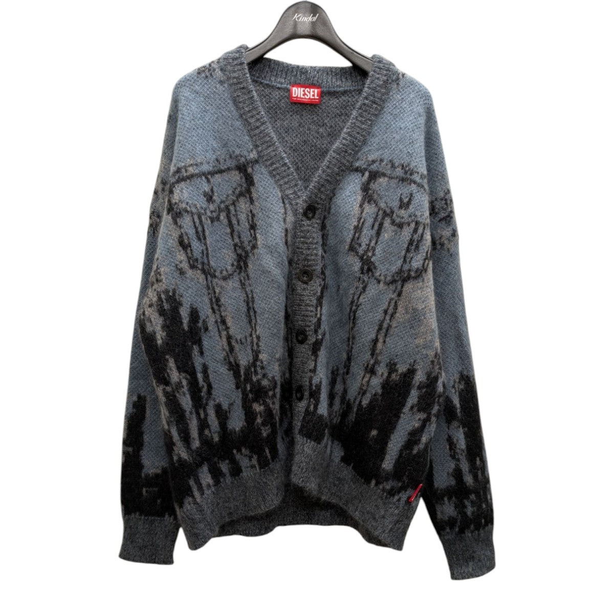 DIESEL(ディーゼル) 24SSデストロイ加工長袖TシャツT-CRANE-LS