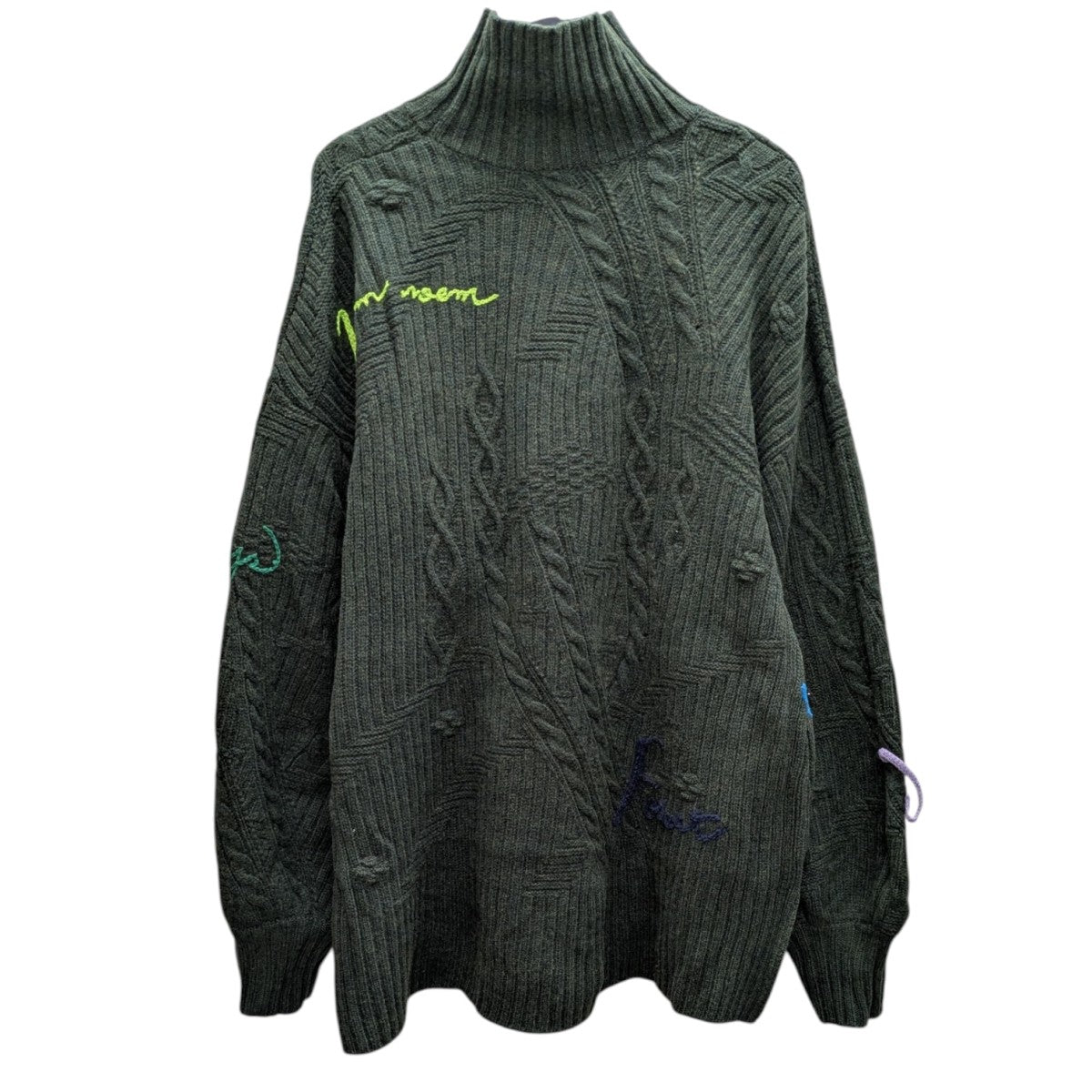 mame kurogouchi(マメクロゴウチ) Cable Knit Pullover with