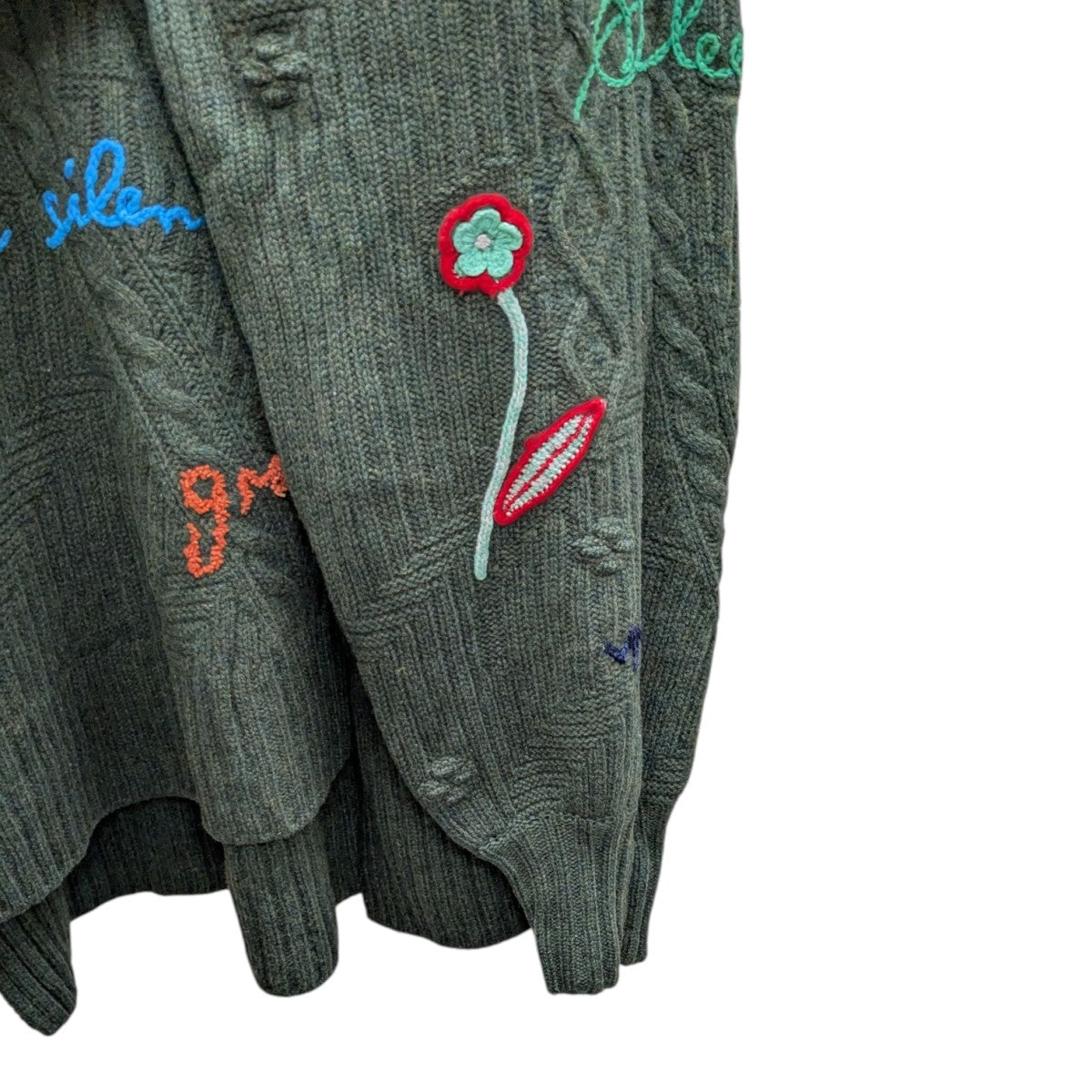 mame kurogouchi(マメクロゴウチ) Cable Knit Pullover with