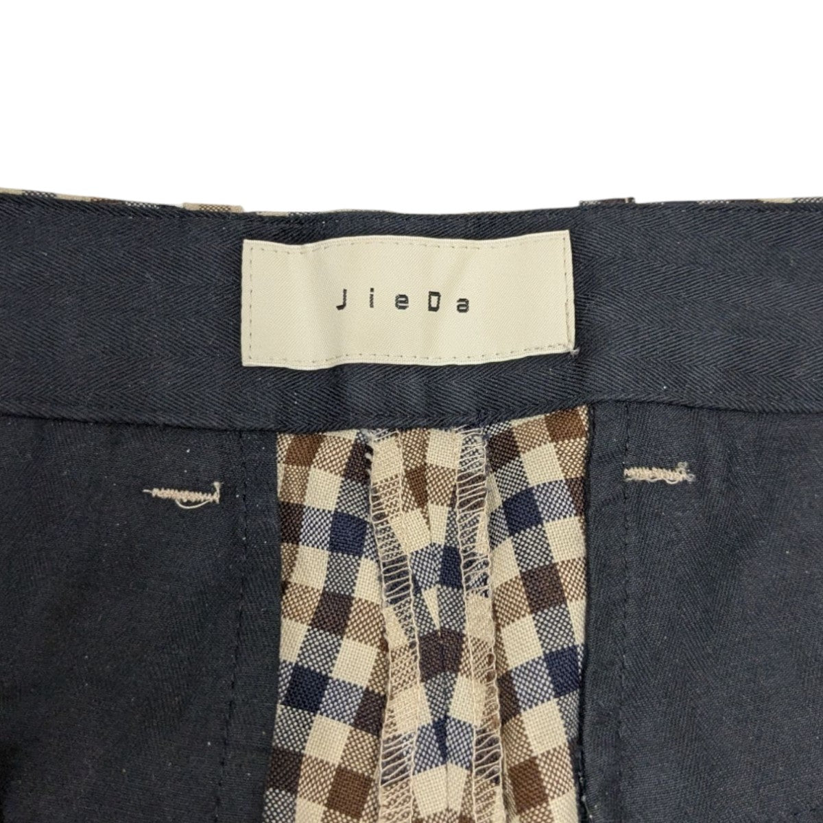 CHECK SLIT SLACKS チェックスリットスラックス