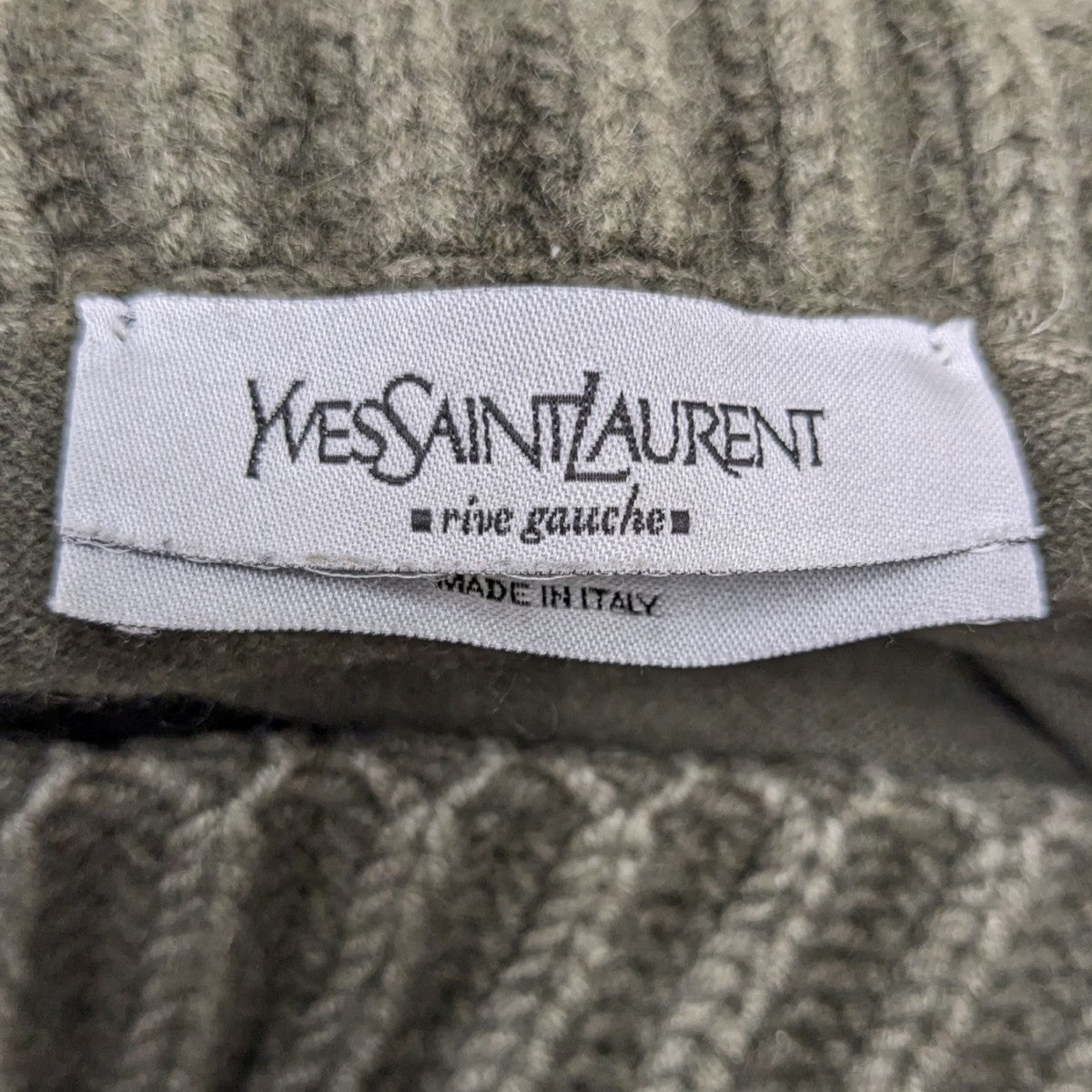 Yves Saint Laurent(イヴサンローラン) カシミヤニット グリーン