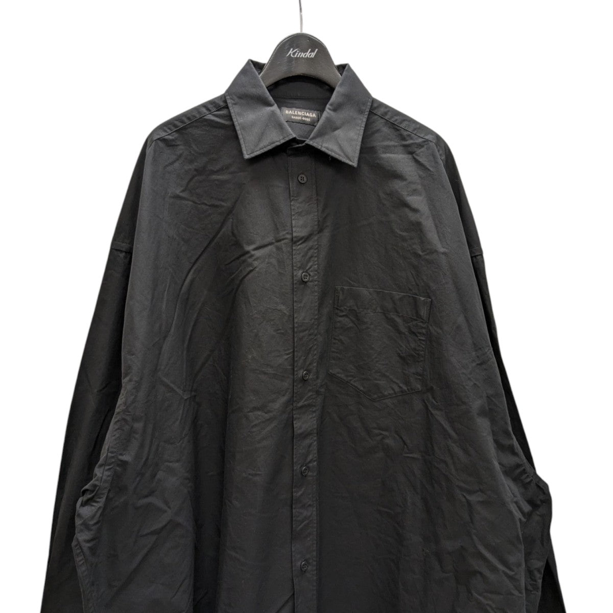「極希少」ビンテージBalenciaga ベルベット ブラックポロシャツ38 BALENCIAGA(バレンシアガ) ebay刺繍ポロシャツ817418 817418