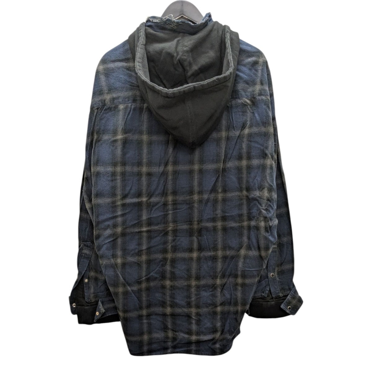 MIHARA YASUHIROフード付きチェック柄ネルシャツ Maison MIHARA YASUHIRO ONLINE STORE（ミハラヤスヒロ